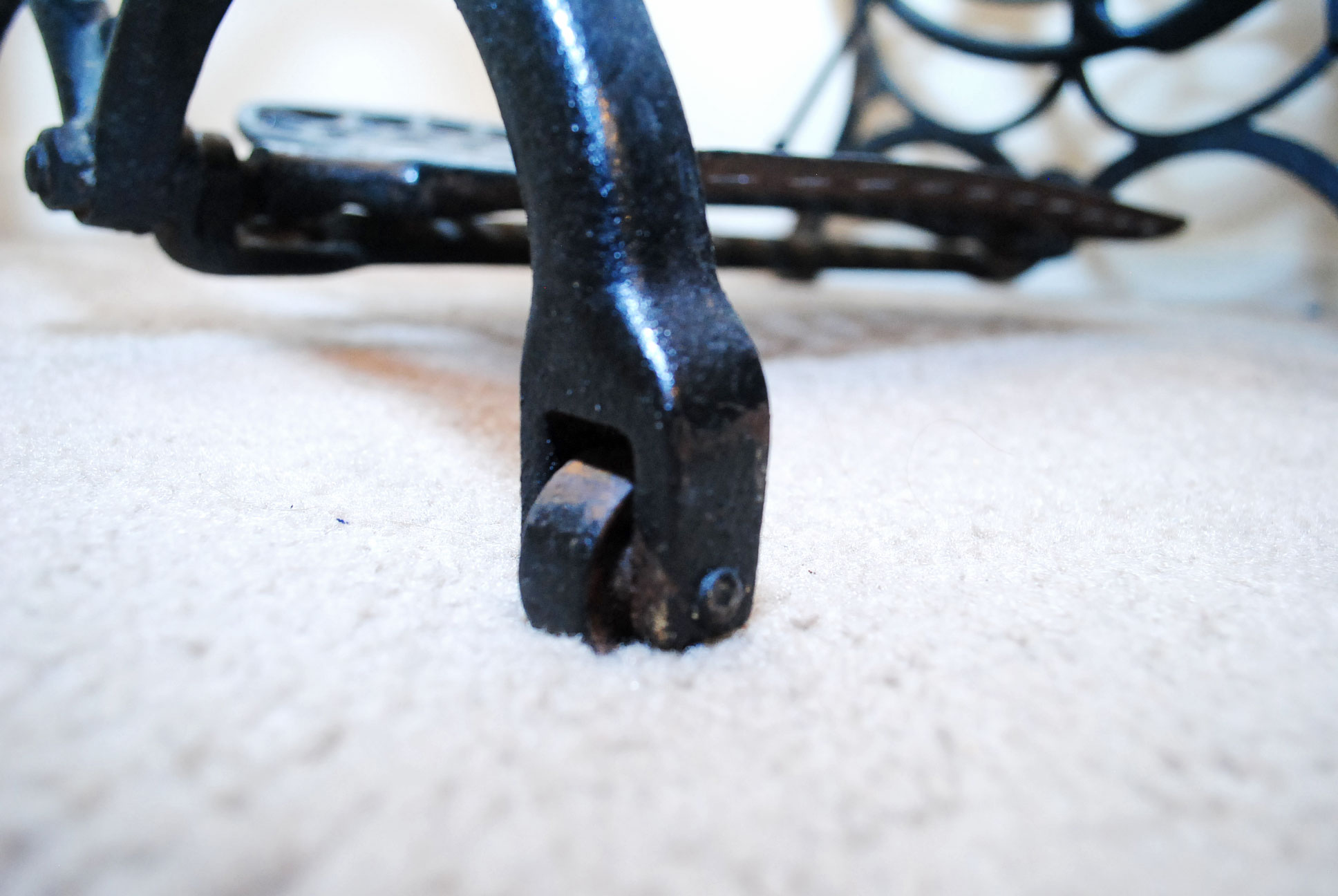 Vintage Cast Iron Sewing Machine Base Table