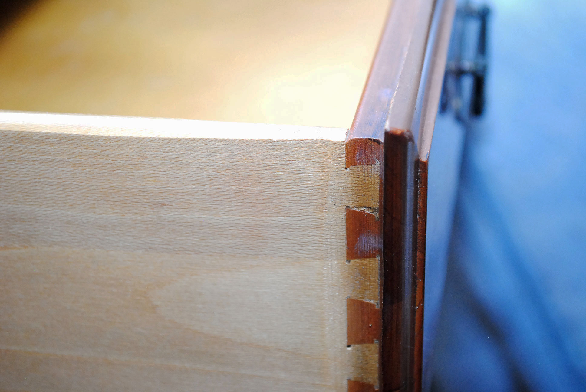 Vintage Chippendale Style Cherry Chest on Chest by Kling