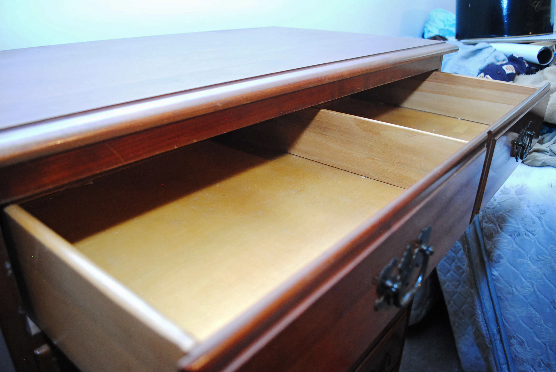 Vintage Chippendale Style Cherry Chest on Chest by Kling