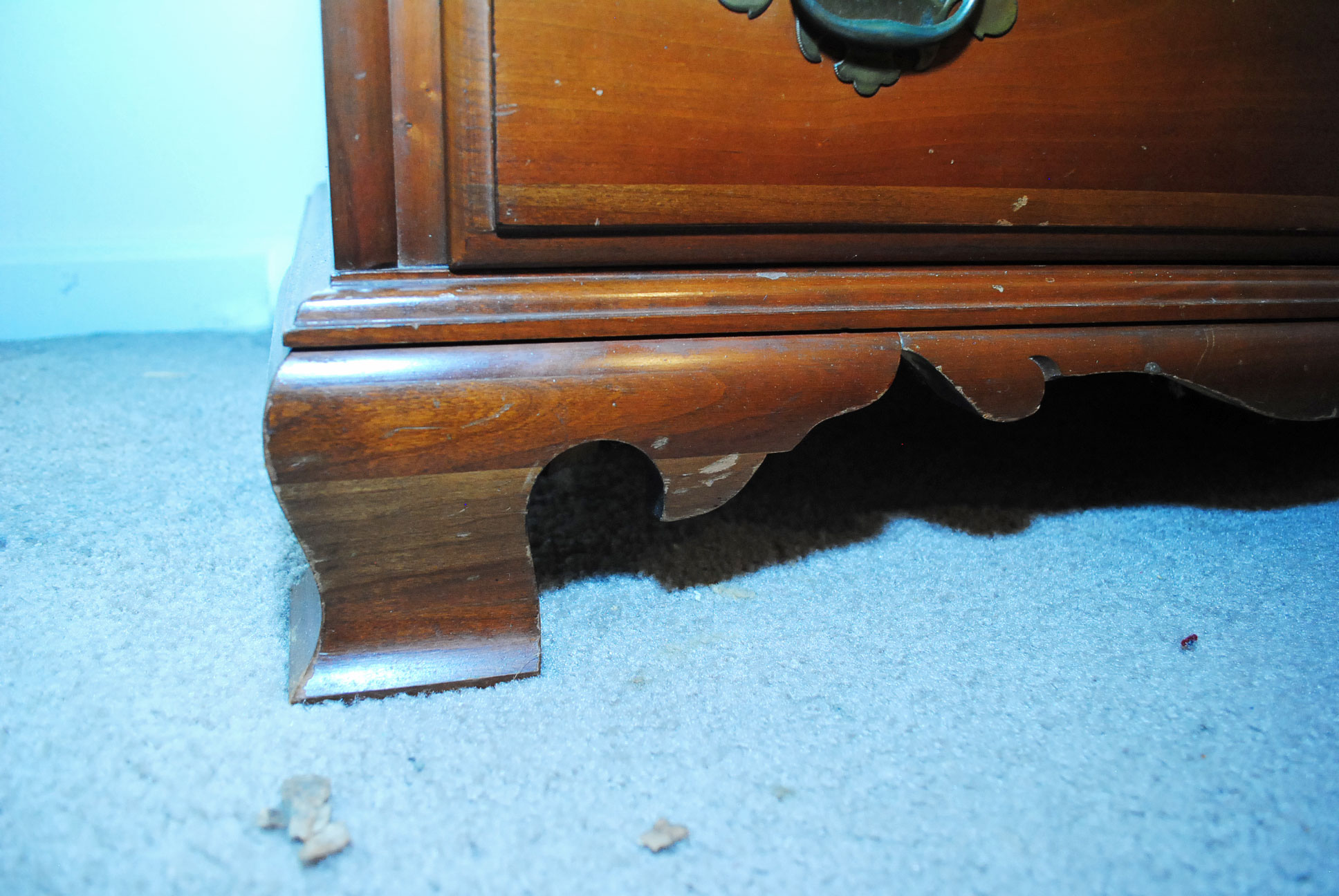 Vintage Chippendale Style Cherry Chest on Chest by Kling