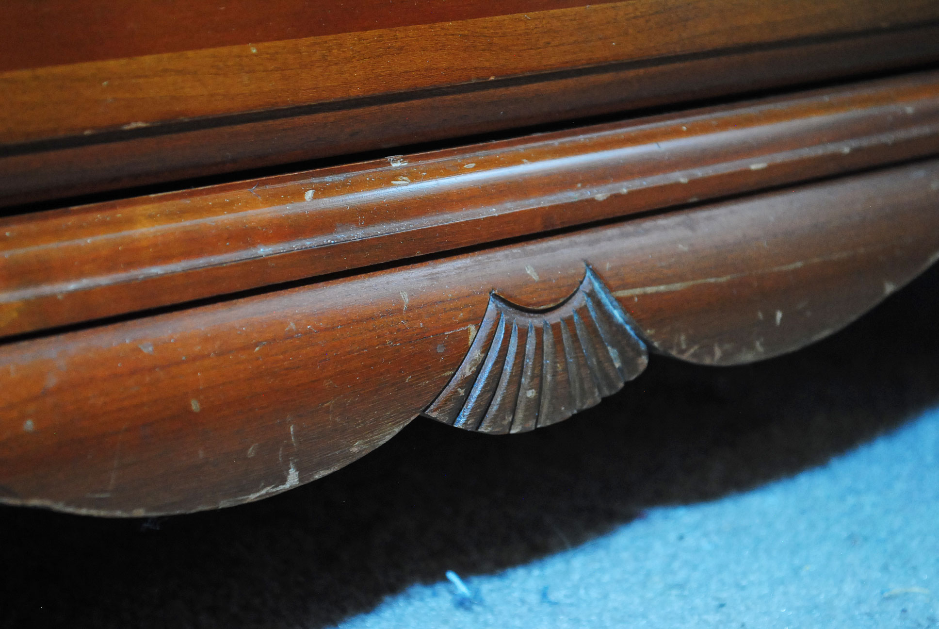 Vintage Chippendale Style Cherry Chest on Chest by Kling