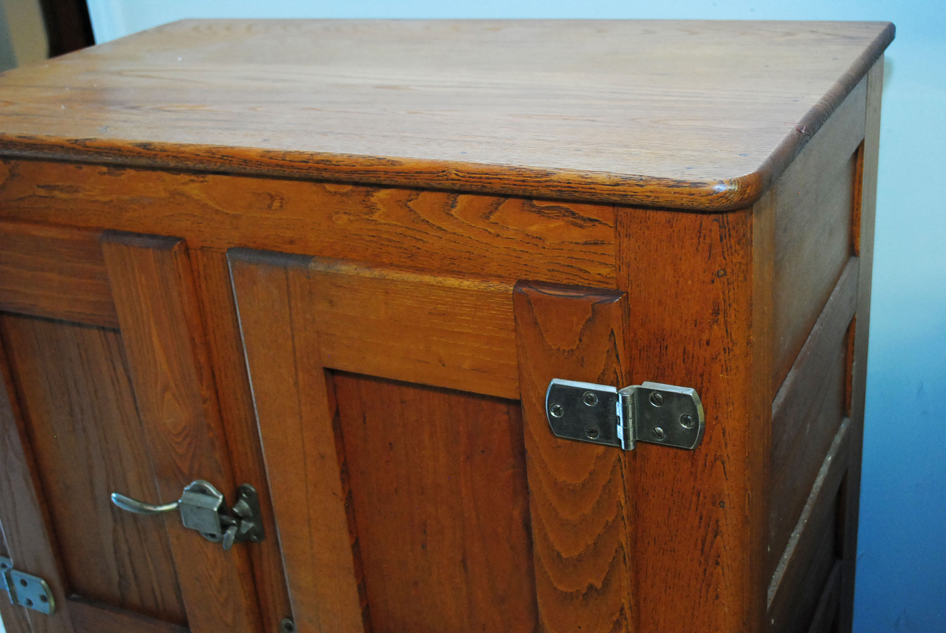 Vintage Oak Ice Box by Garland