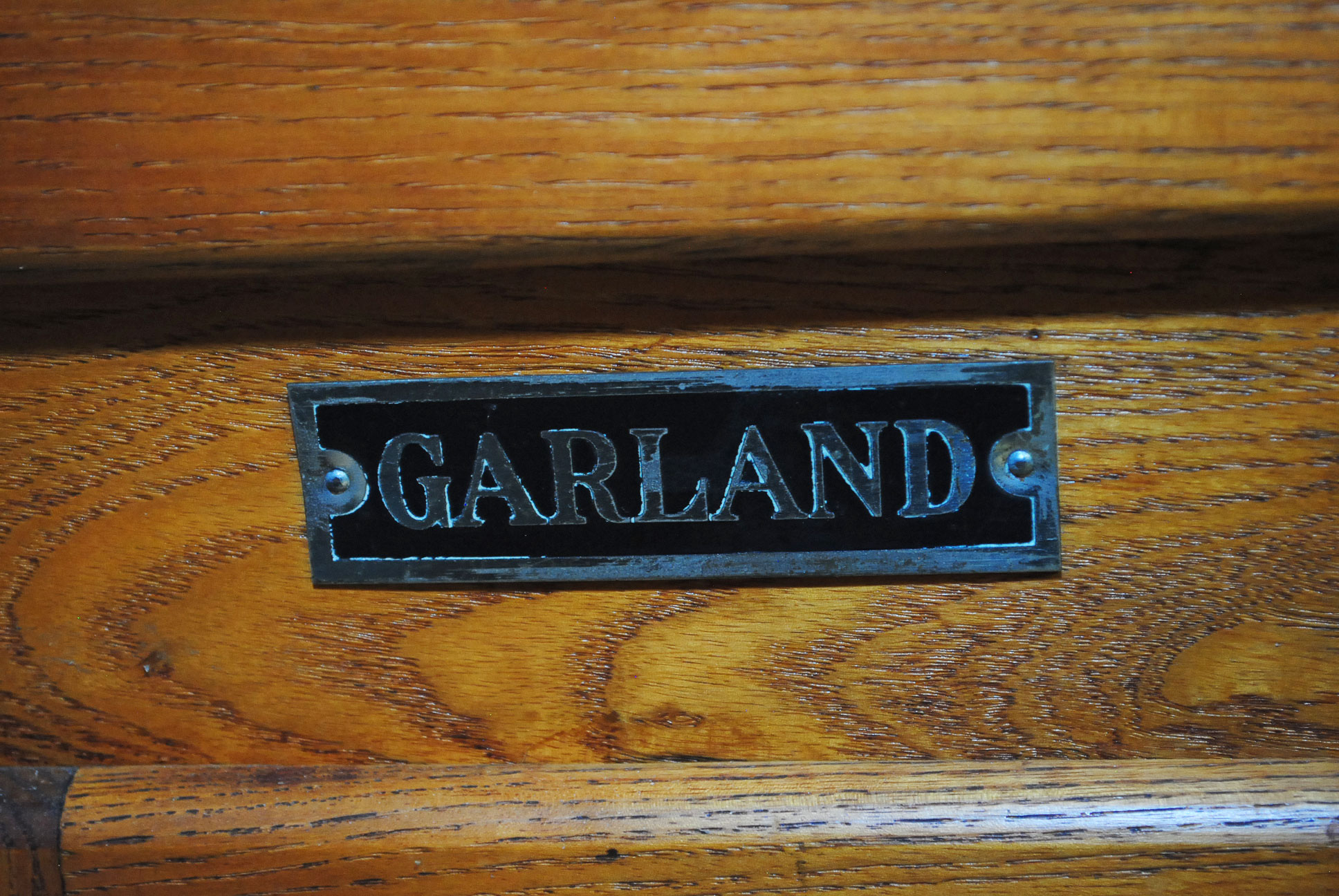 Vintage Oak Ice Box by Garland