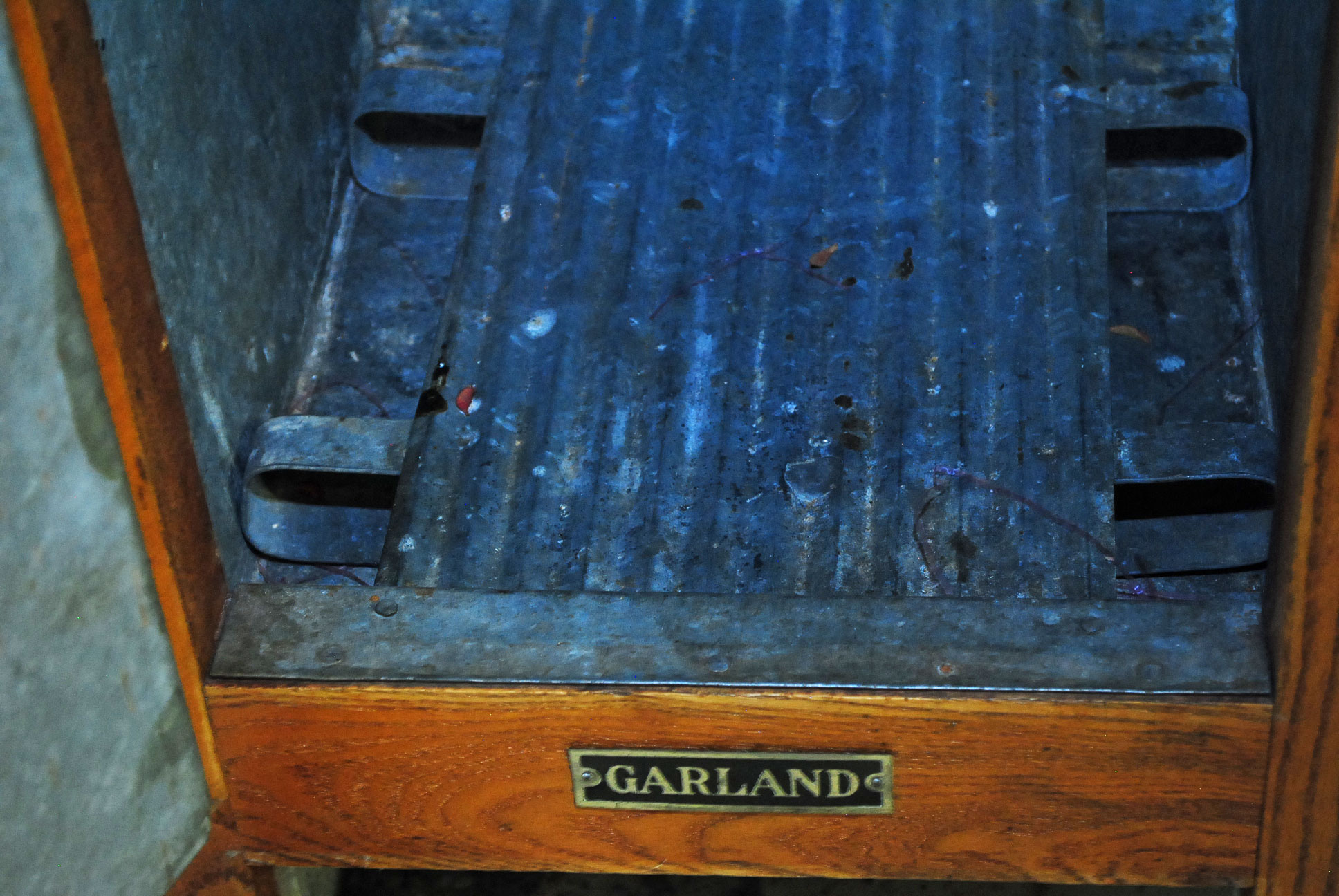 Vintage Oak Ice Box by Garland