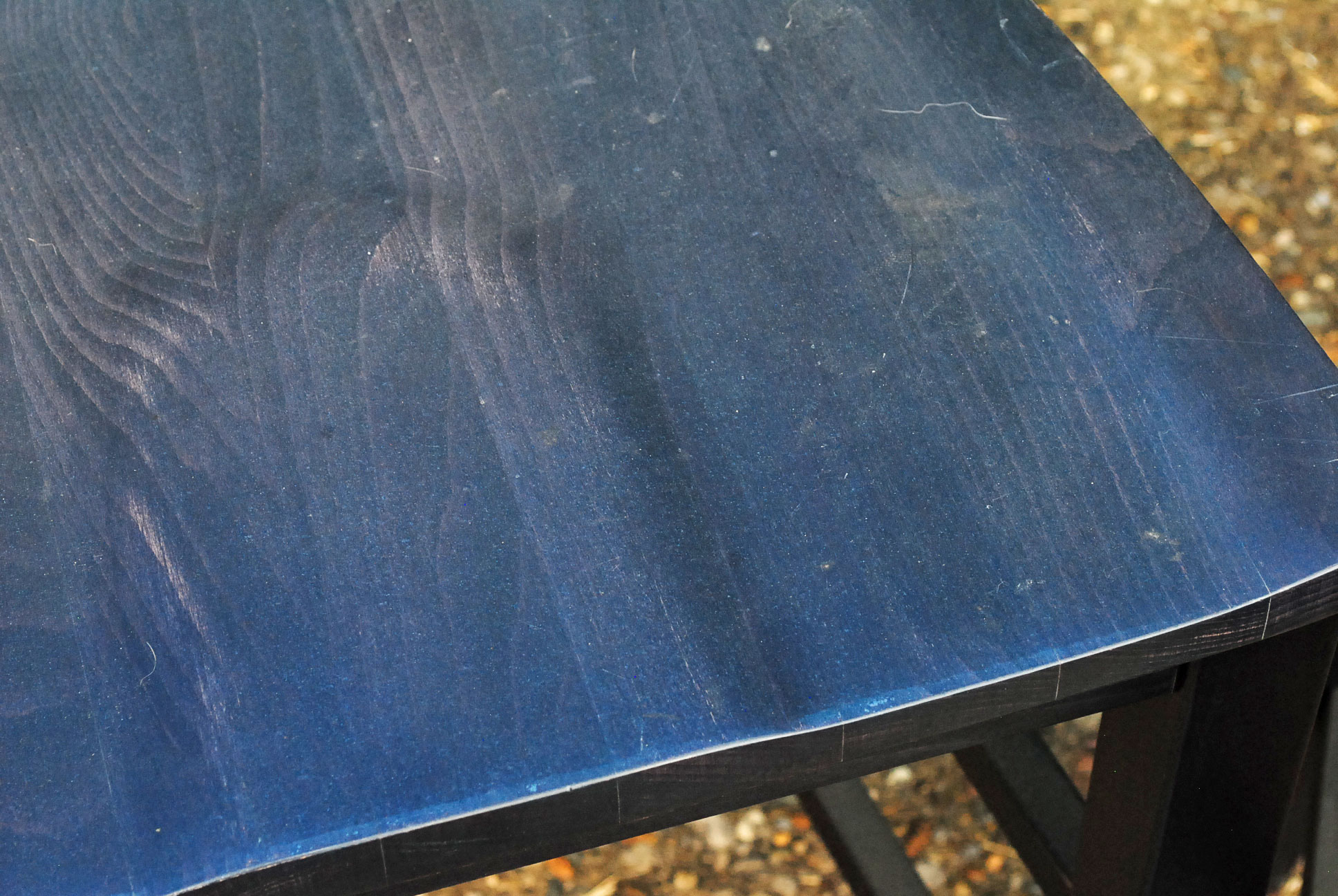 Blue Barstools by Pottery Barn