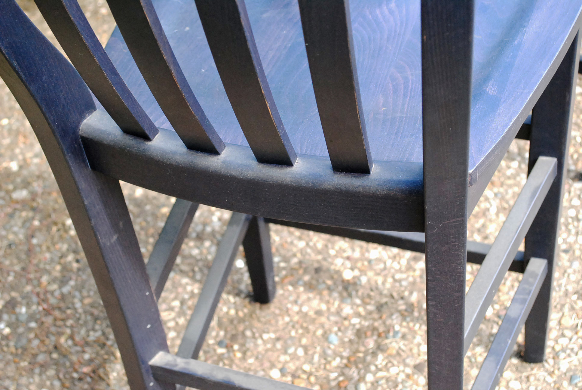 Blue Barstools by Pottery Barn