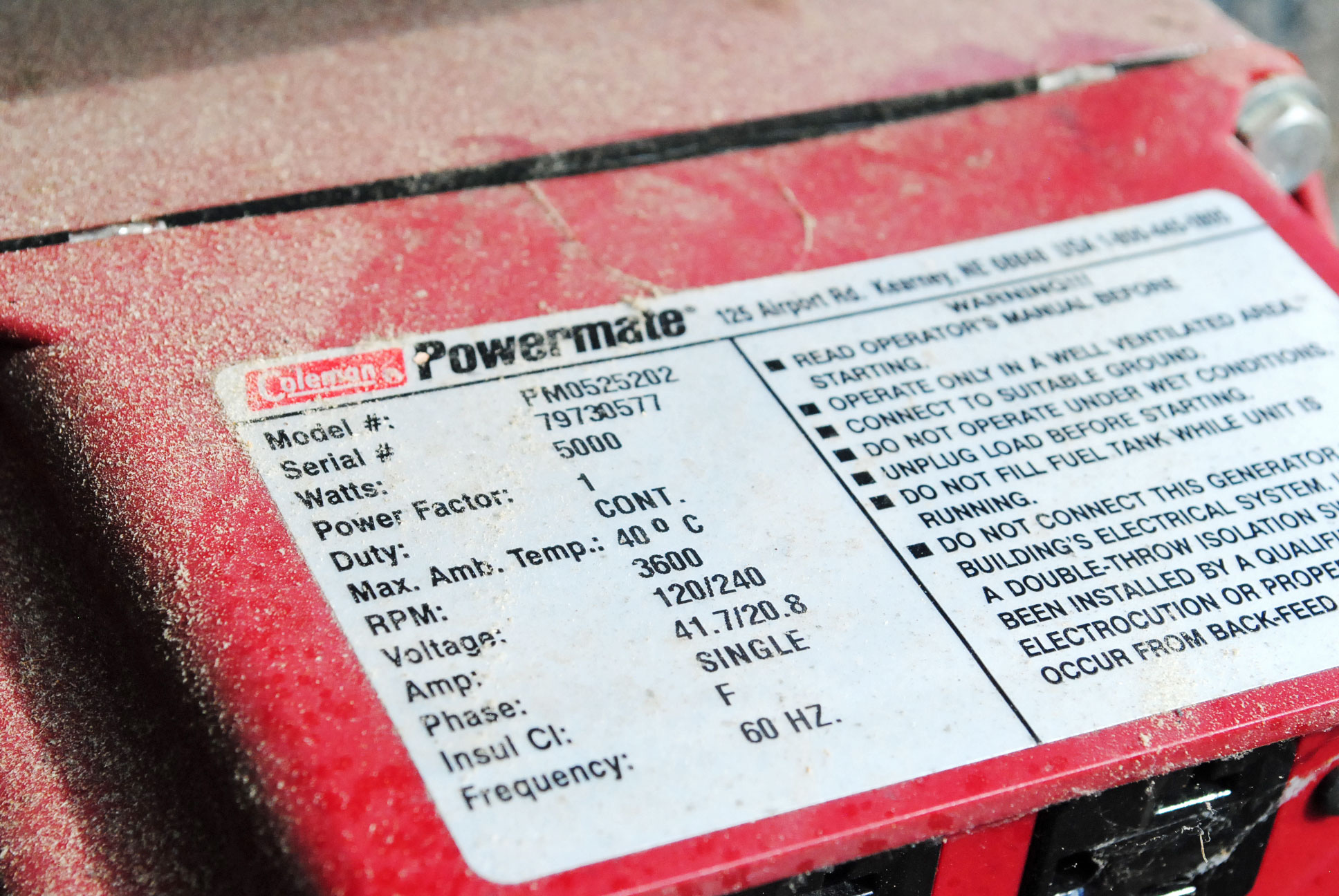 Coleman Portable Generator