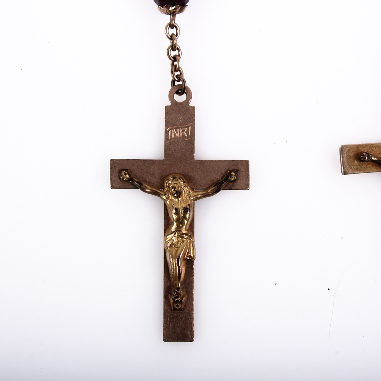 Assortment of Vintage Gold Filled Accessories Including Rosaries