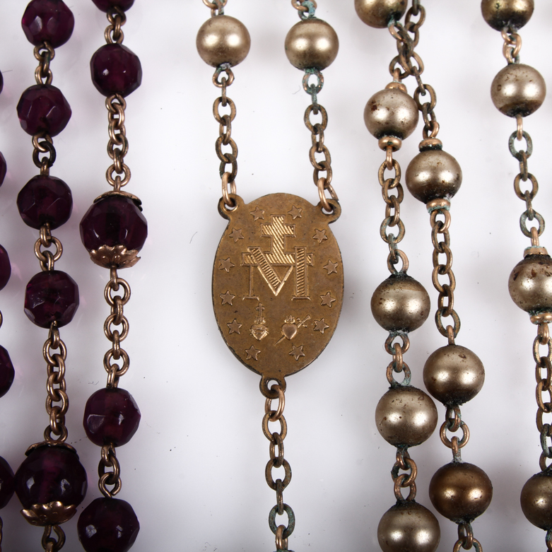 Assortment of Vintage Gold Filled Accessories Including Rosaries