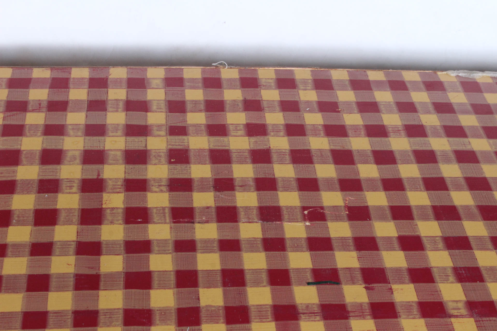 Gingham Topped Country Dining Table