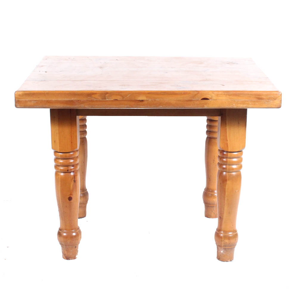 Farmhouse Style Pine Dining Table