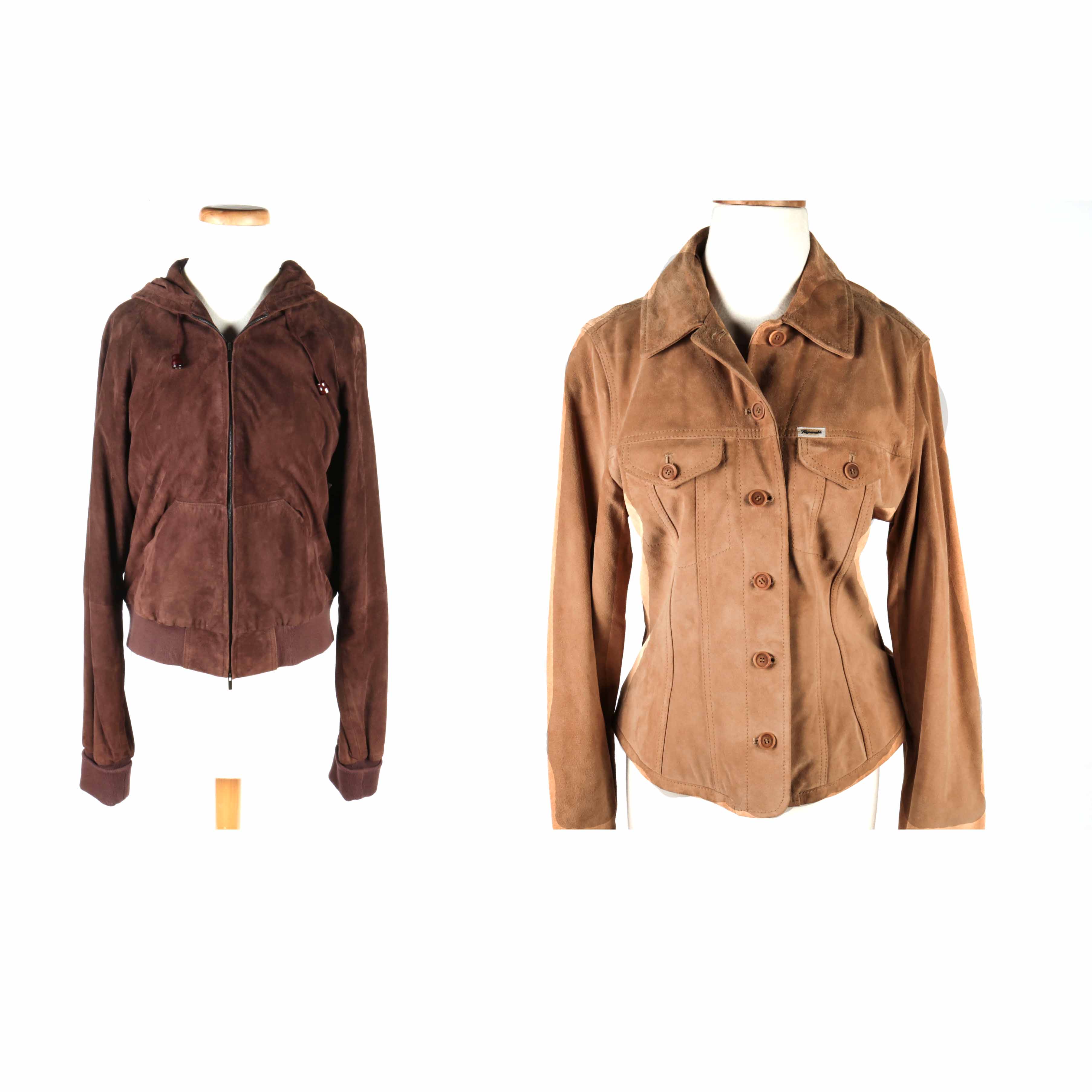 Women's Façonnable Suede Leather Jackets