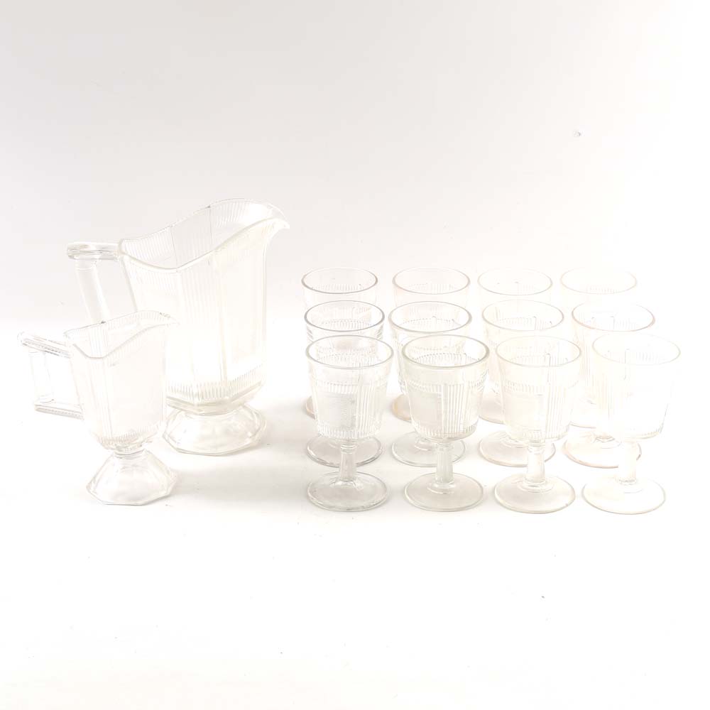 Vintage "Pleat and Panel" Glassware by Bryce