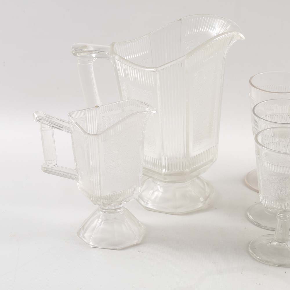Vintage "Pleat and Panel" Glassware by Bryce