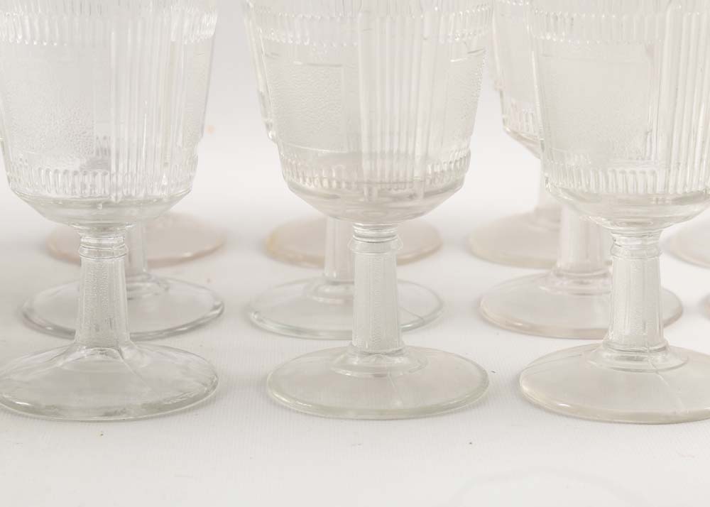 Vintage "Pleat and Panel" Glassware by Bryce