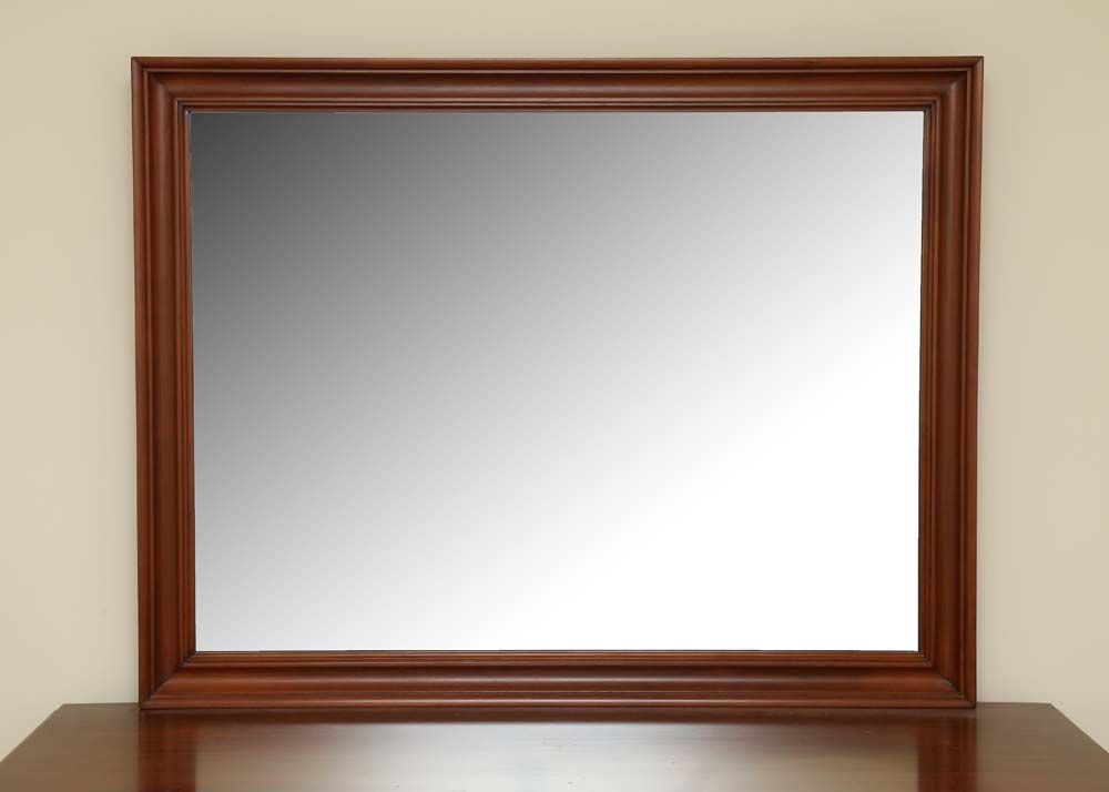 Virginia Galleries Double Dresser with Mirror by Henkel-Harris