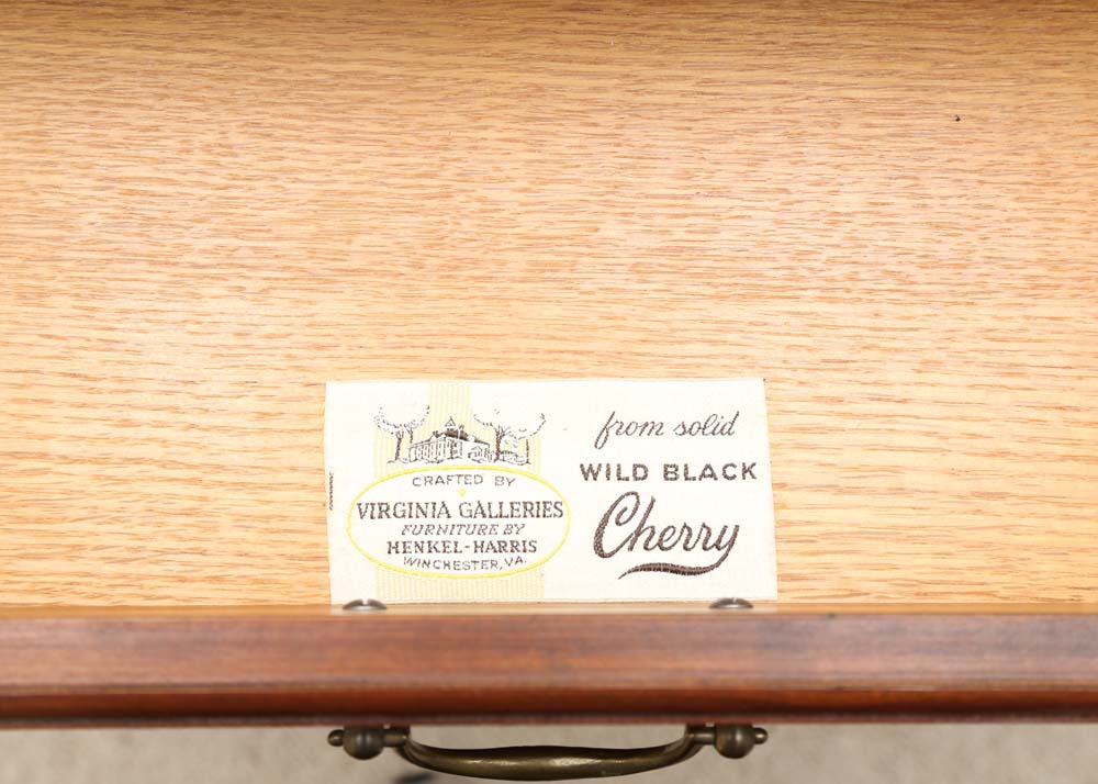 Virginia Galleries Double Dresser with Mirror by Henkel-Harris