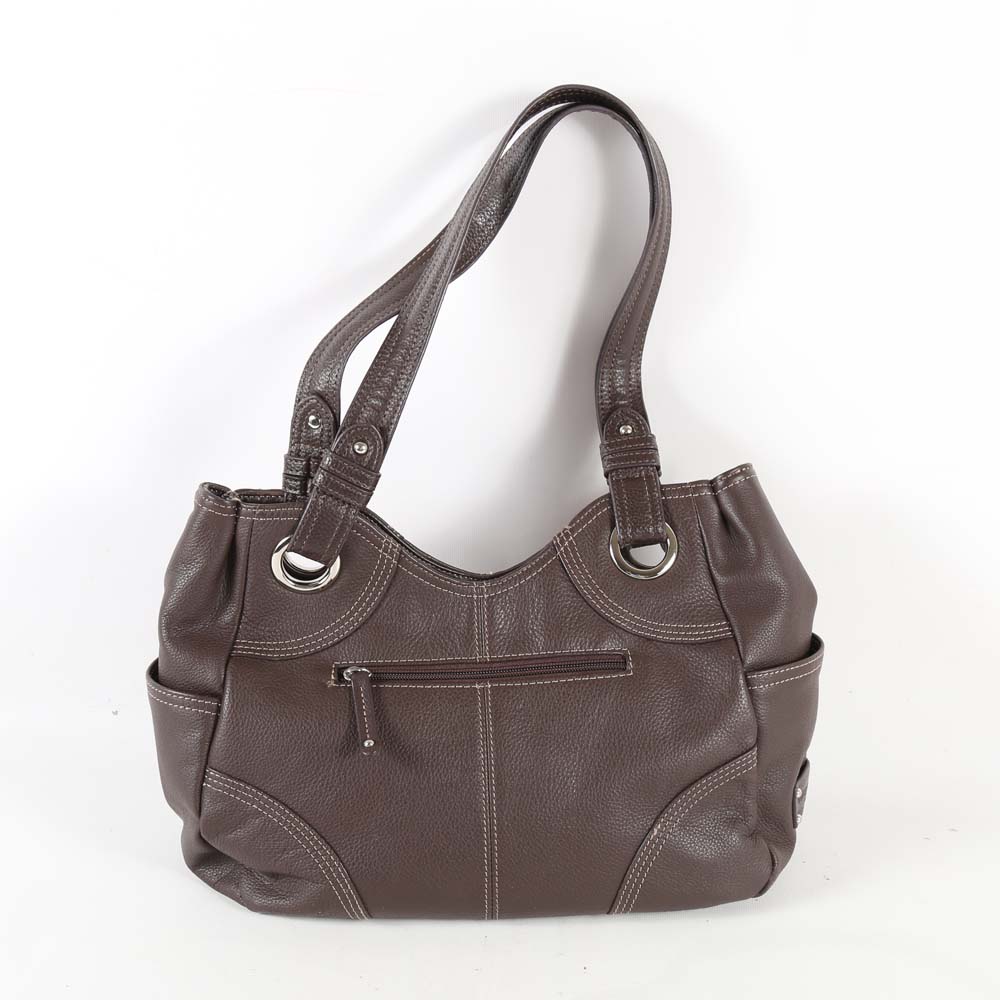 Three Tignanello Pebbled Leather Handbags