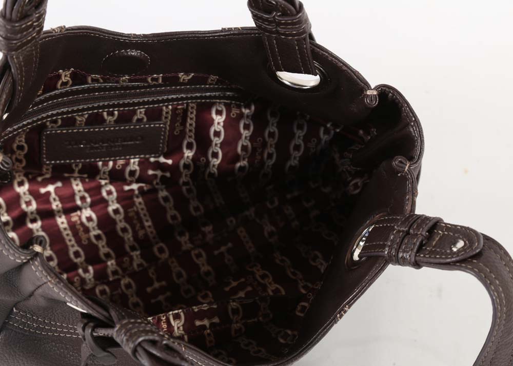 Three Tignanello Pebbled Leather Handbags