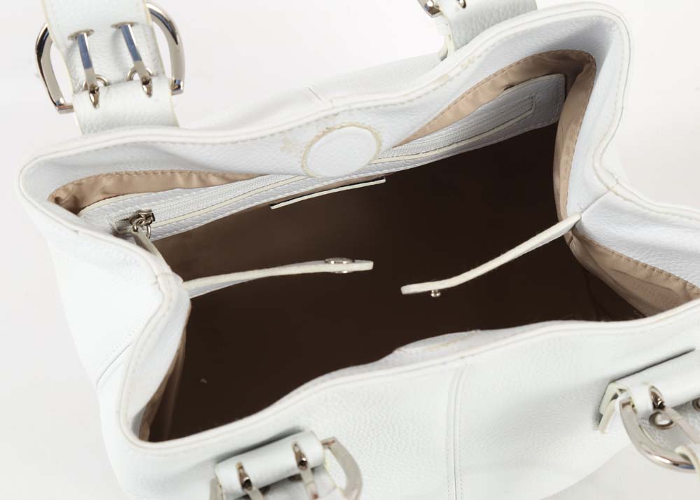 Three Tignanello Pebbled Leather Handbags