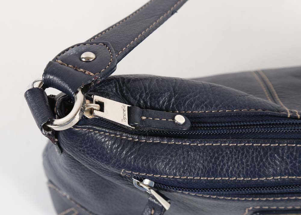 Three Tignanello Pebbled Leather Handbags