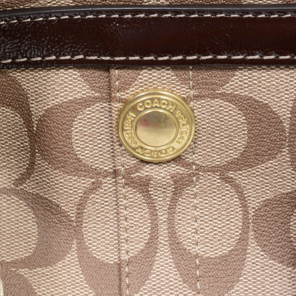 Coach Heritage Signature Stripe Tote