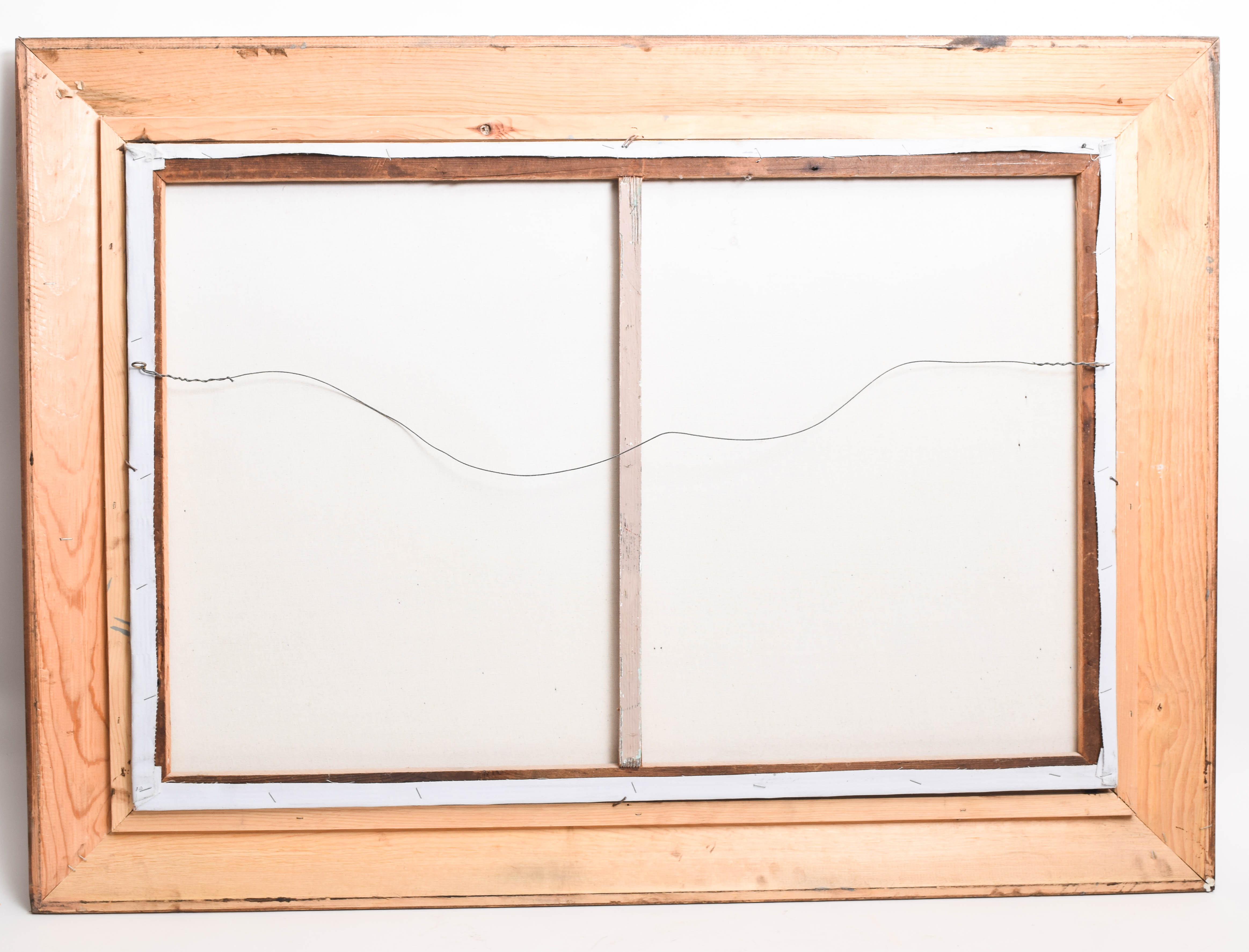 R. Boren Oil Painting on Canvas of a Mountain Landscape