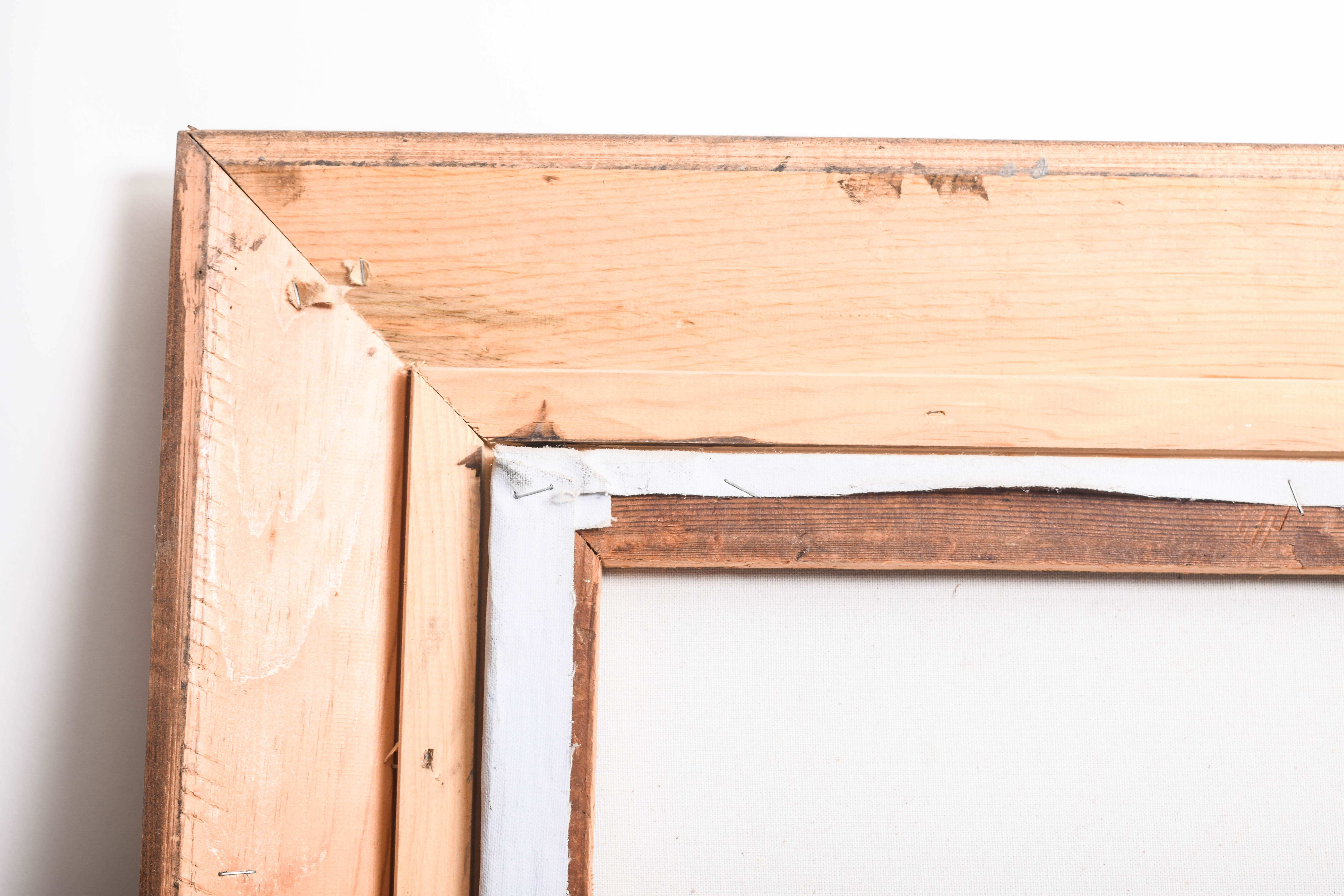 R. Boren Oil Painting on Canvas of a Mountain Landscape