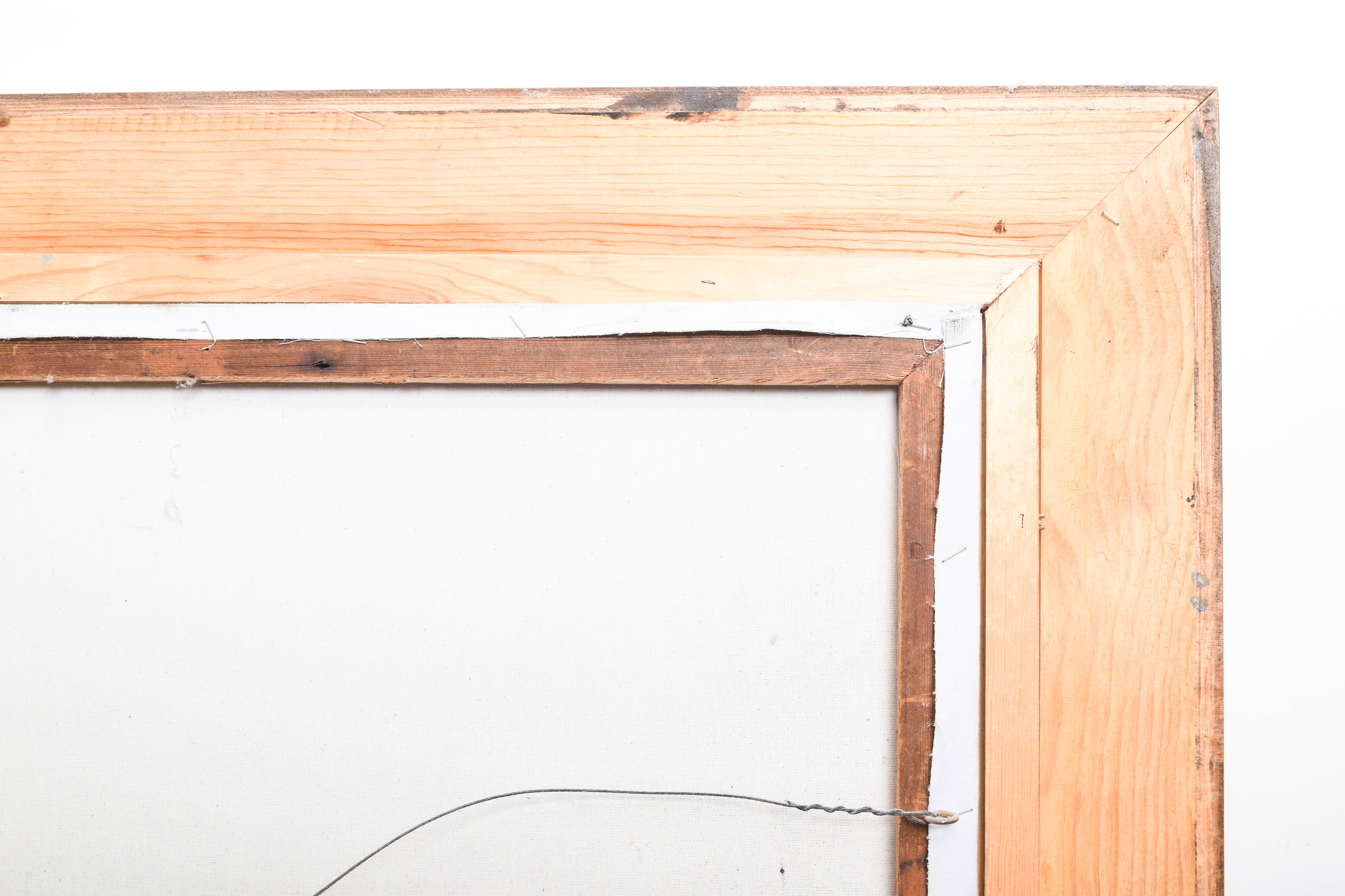 R. Boren Oil Painting on Canvas of a Mountain Landscape