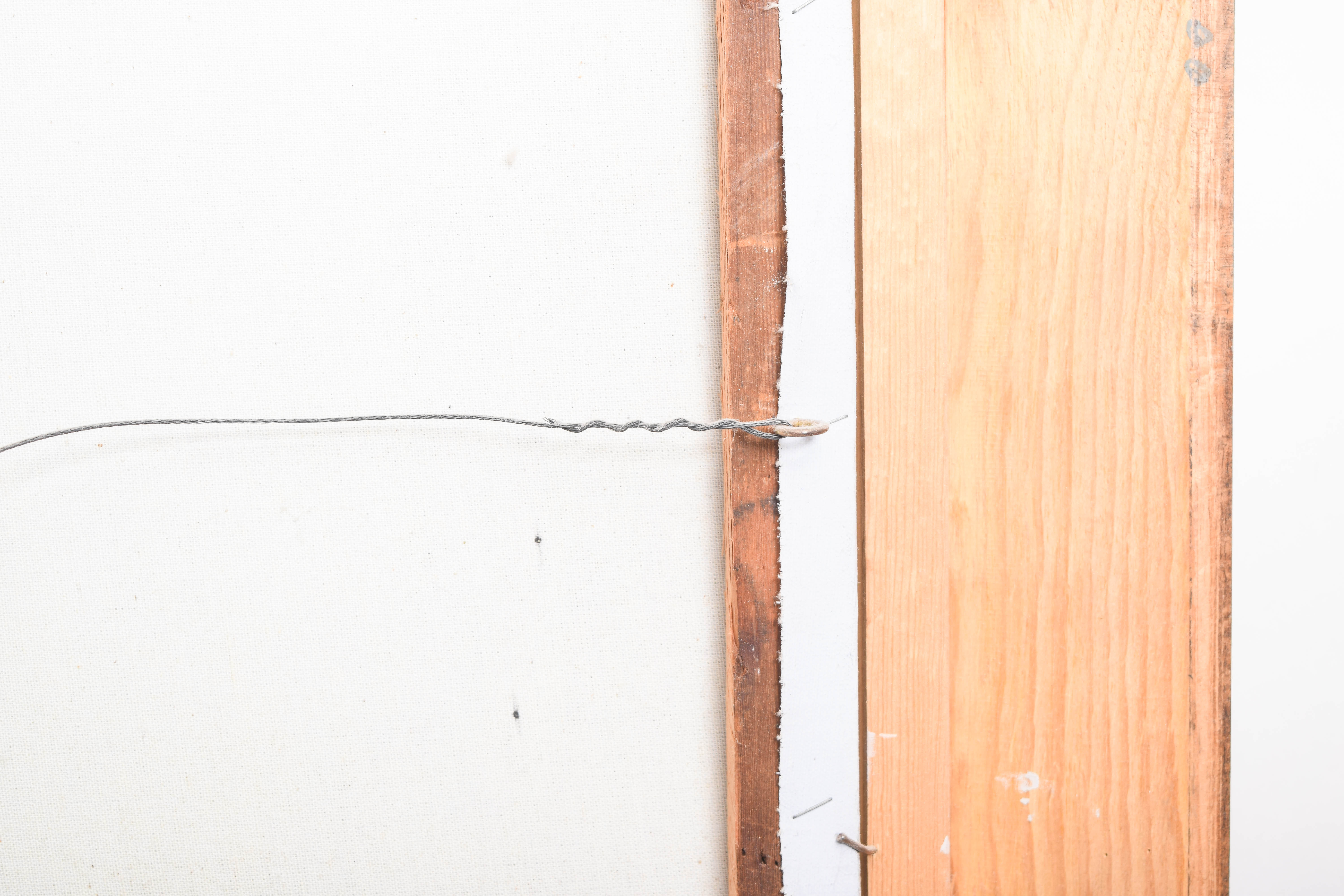 R. Boren Oil Painting on Canvas of a Mountain Landscape