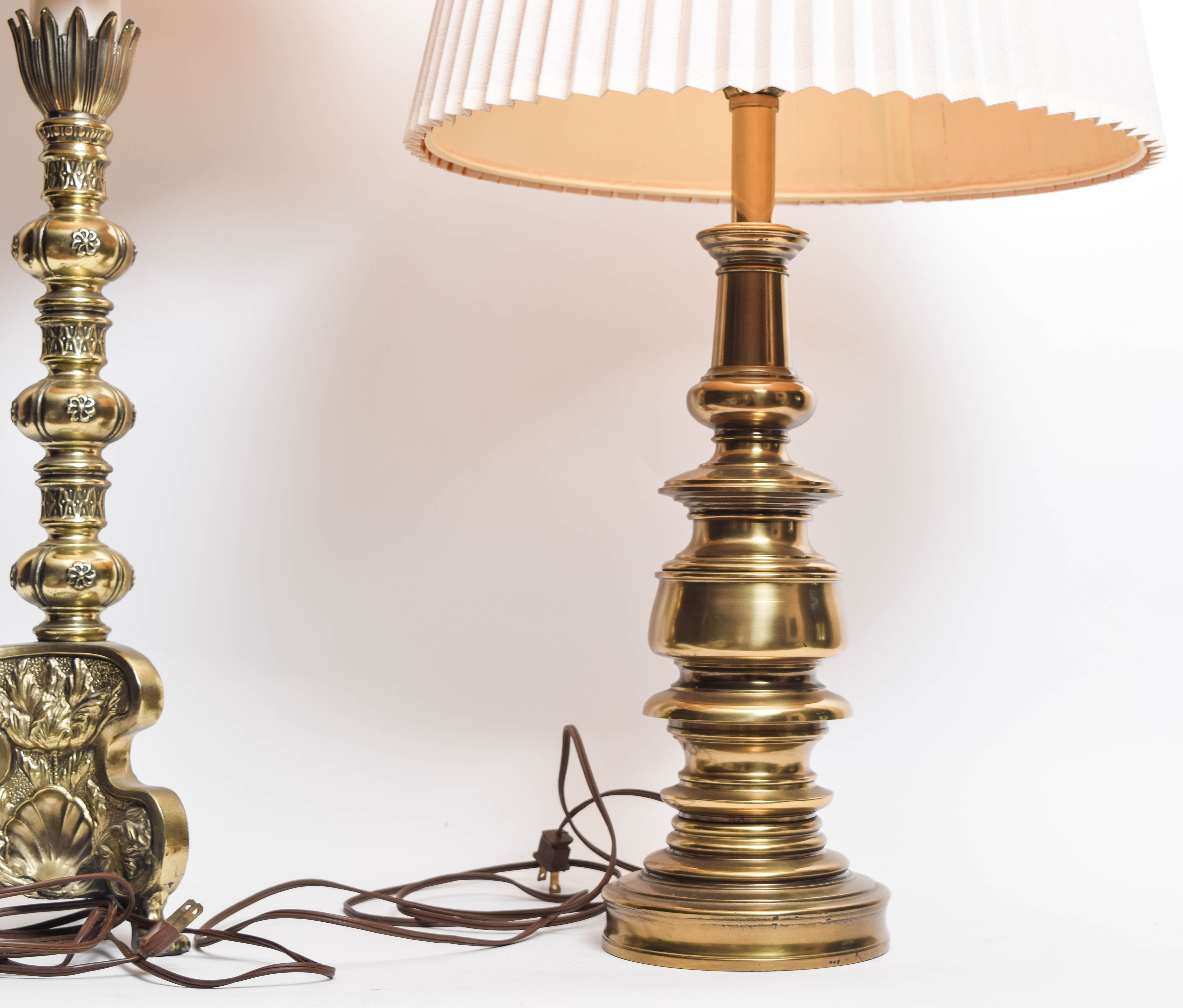 Pair of Vintage Brass Table Lamps