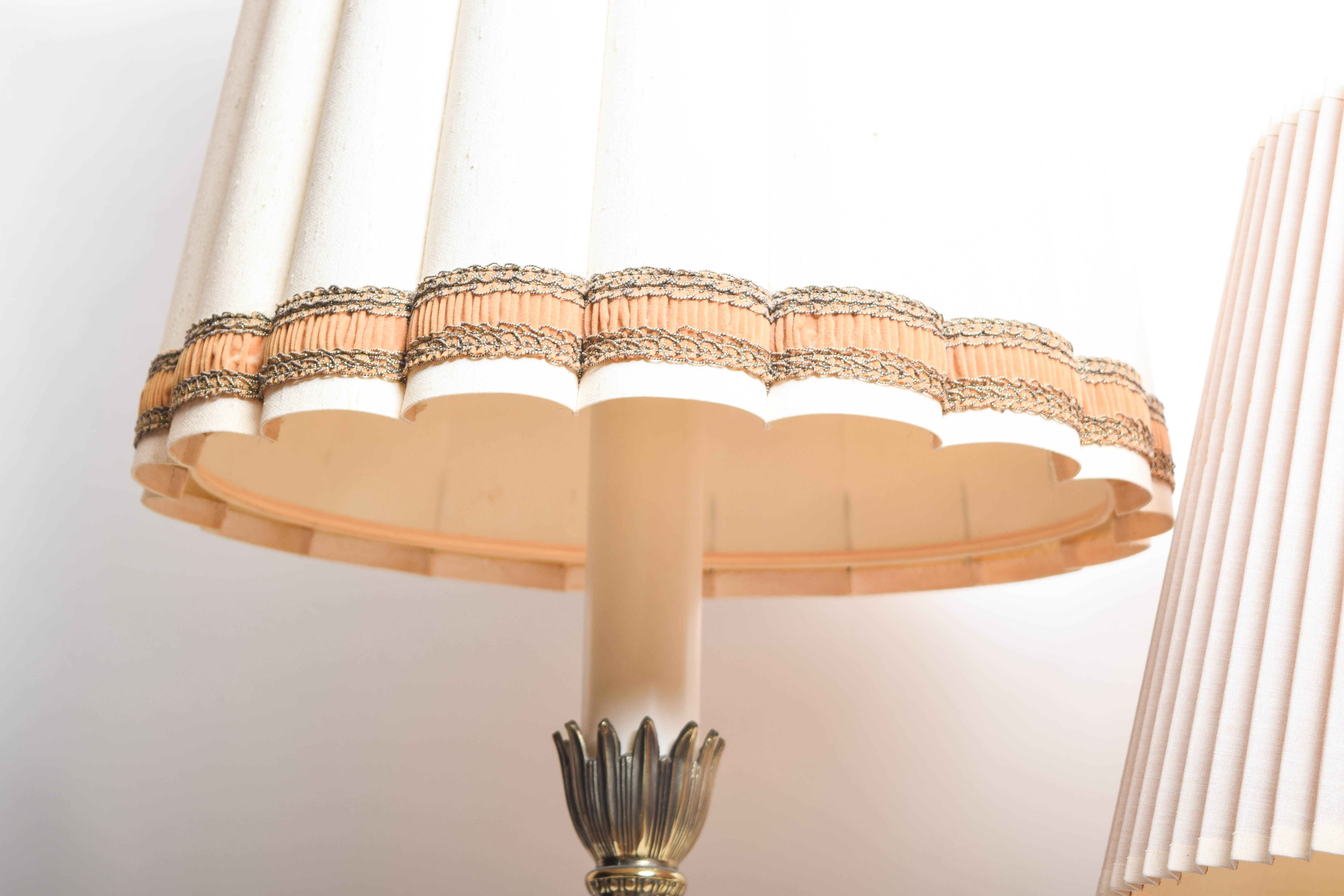 Pair of Vintage Brass Table Lamps