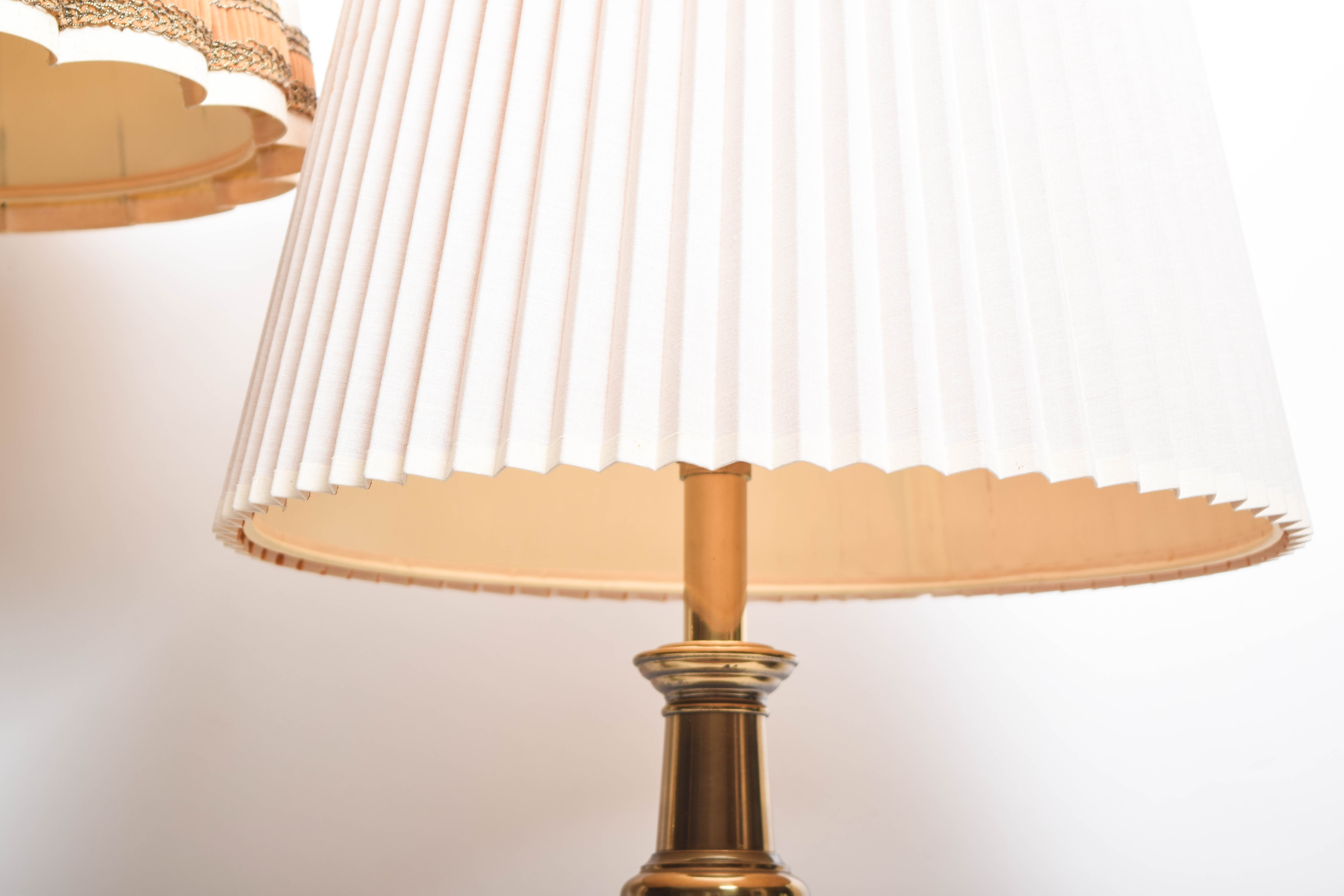 Pair of Vintage Brass Table Lamps