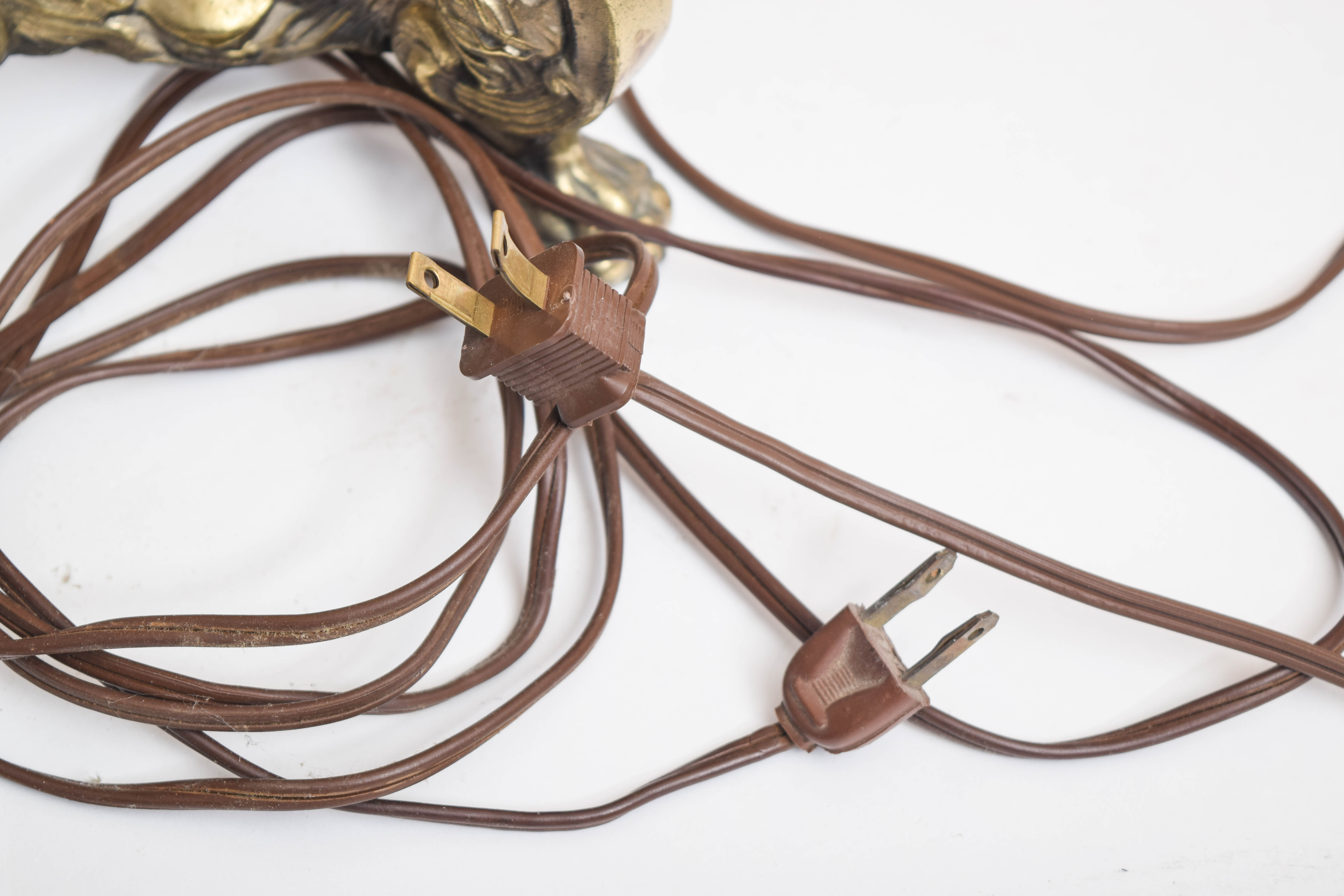Pair of Vintage Brass Table Lamps