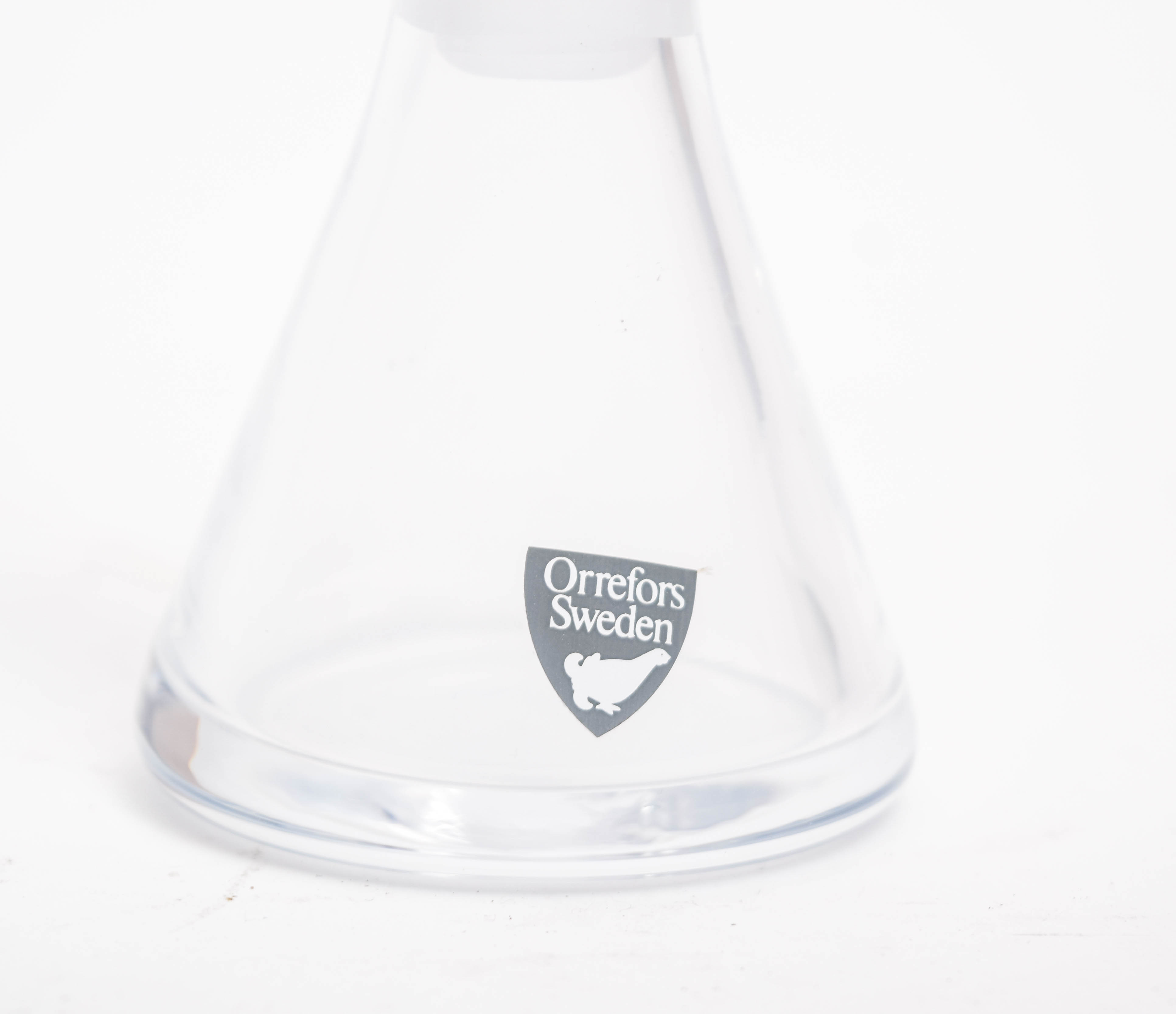 Collection of Vintage Glass and Crystal Vanity Bottles Featuring Orrefors