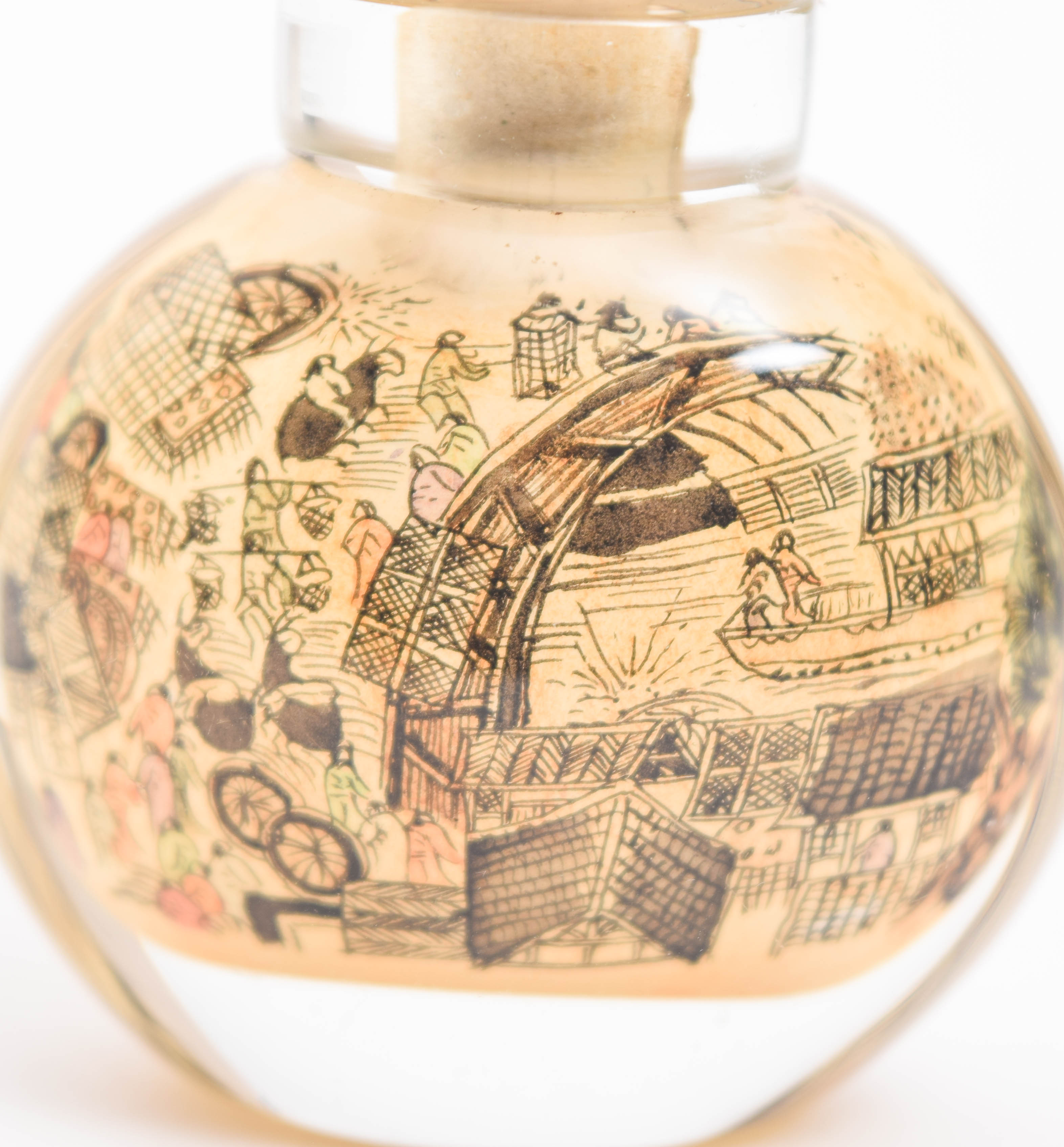 Collection of Vintage Glass and Crystal Vanity Bottles Featuring Orrefors