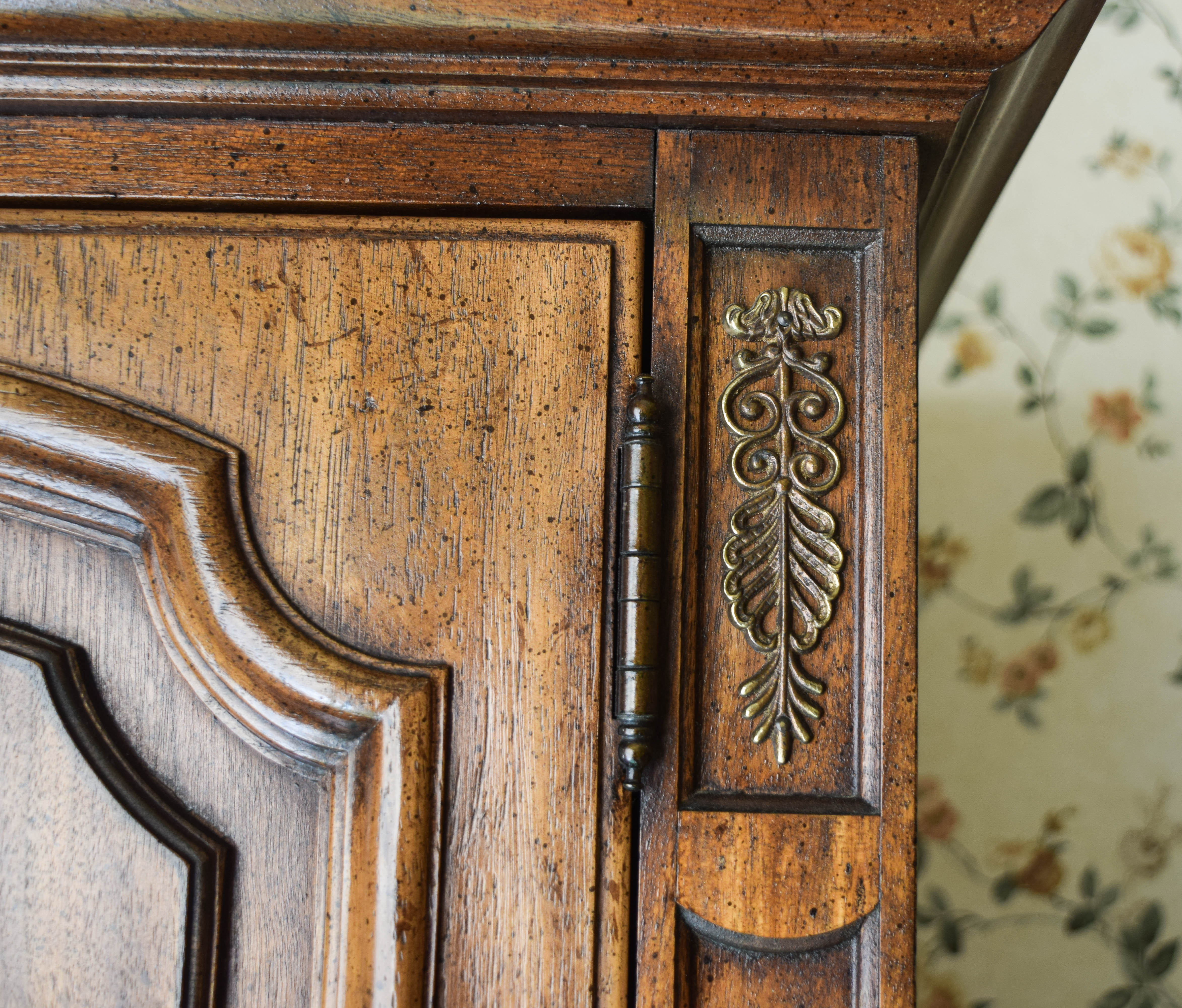 Vintage Wooden Highboy Dresser