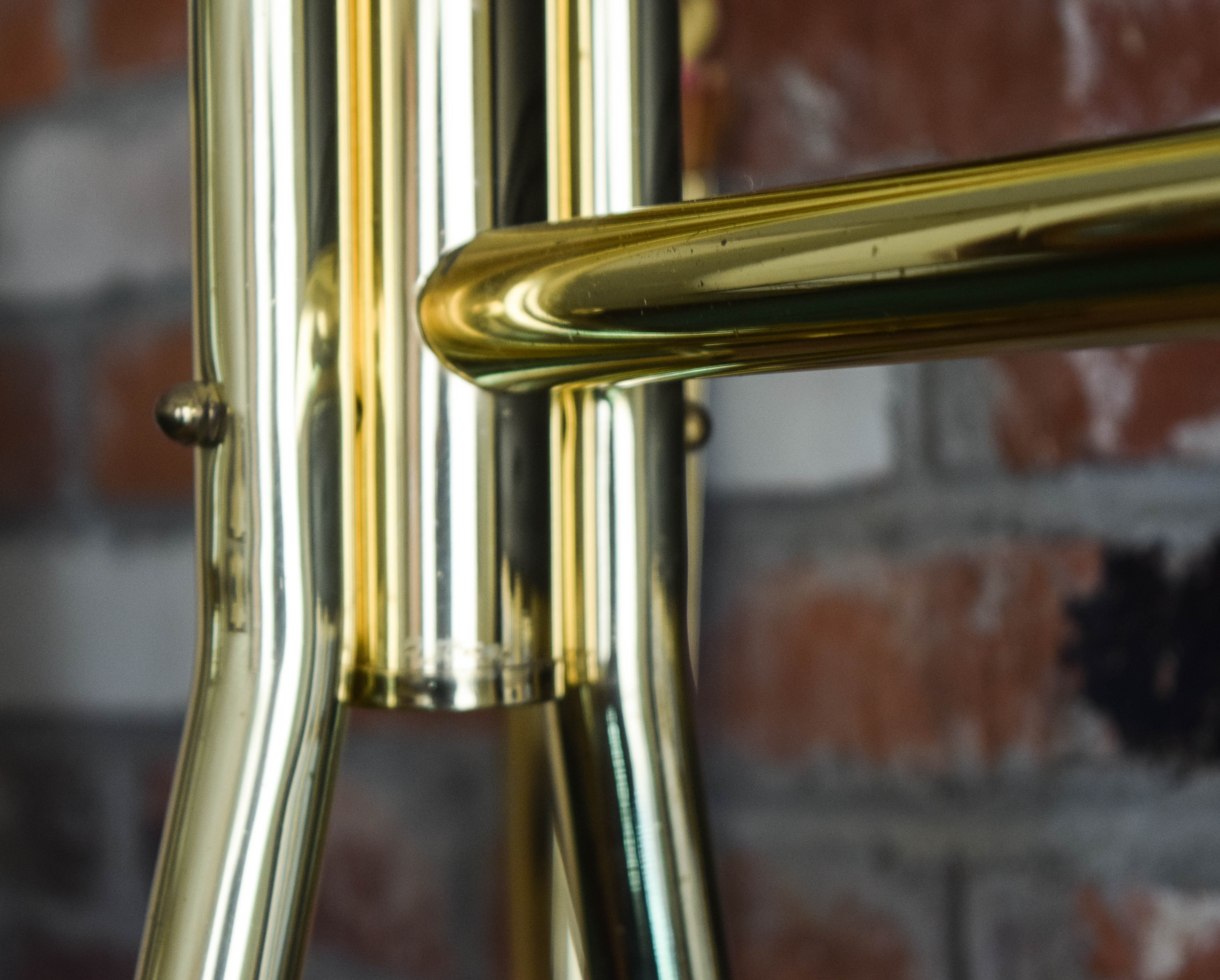 Free Standing Brass Towel Rack