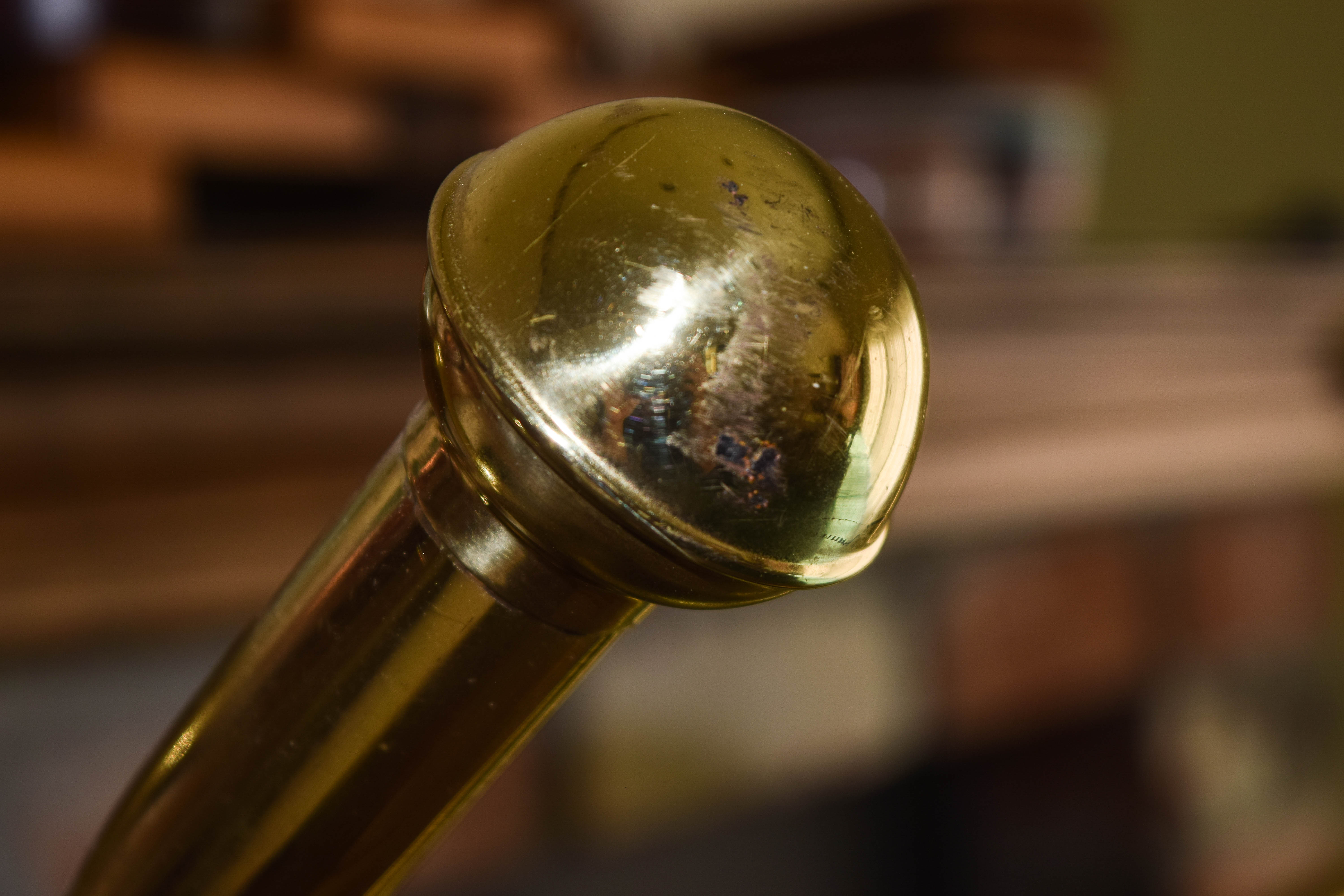 Free Standing Brass Towel Rack