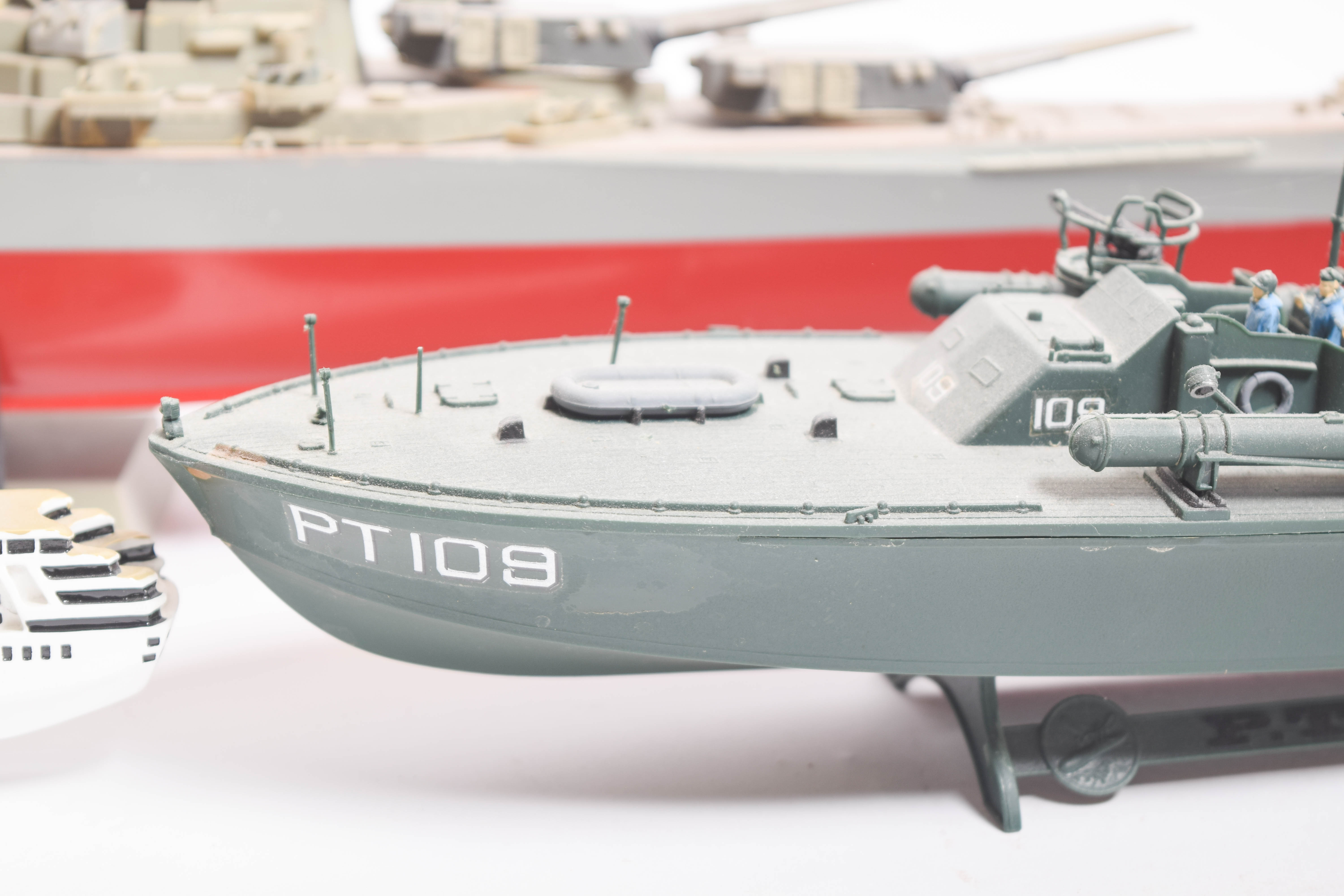 Collection of Model Ships featuring the USS Missouri