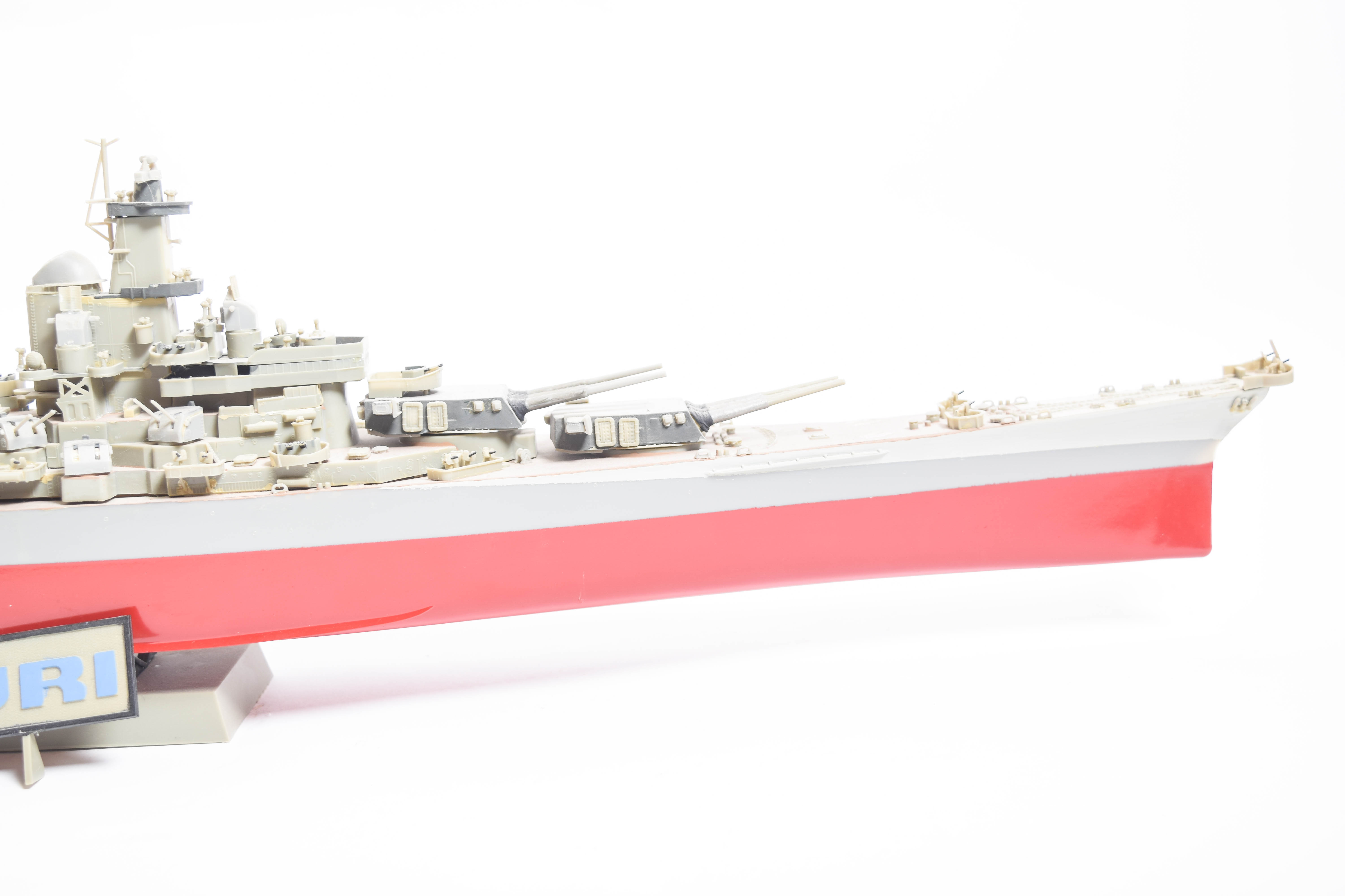 Collection of Model Ships featuring the USS Missouri