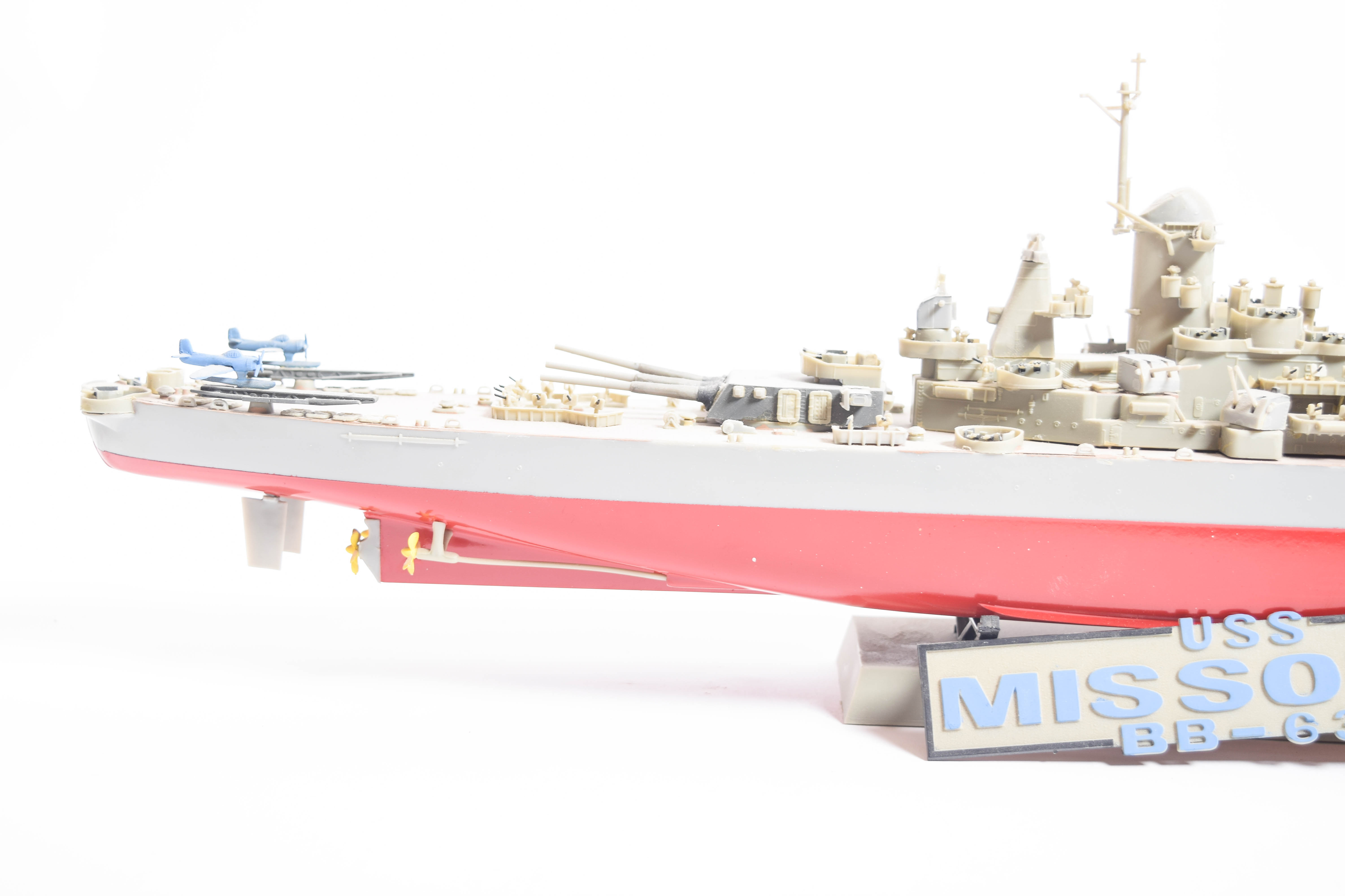 Collection of Model Ships featuring the USS Missouri