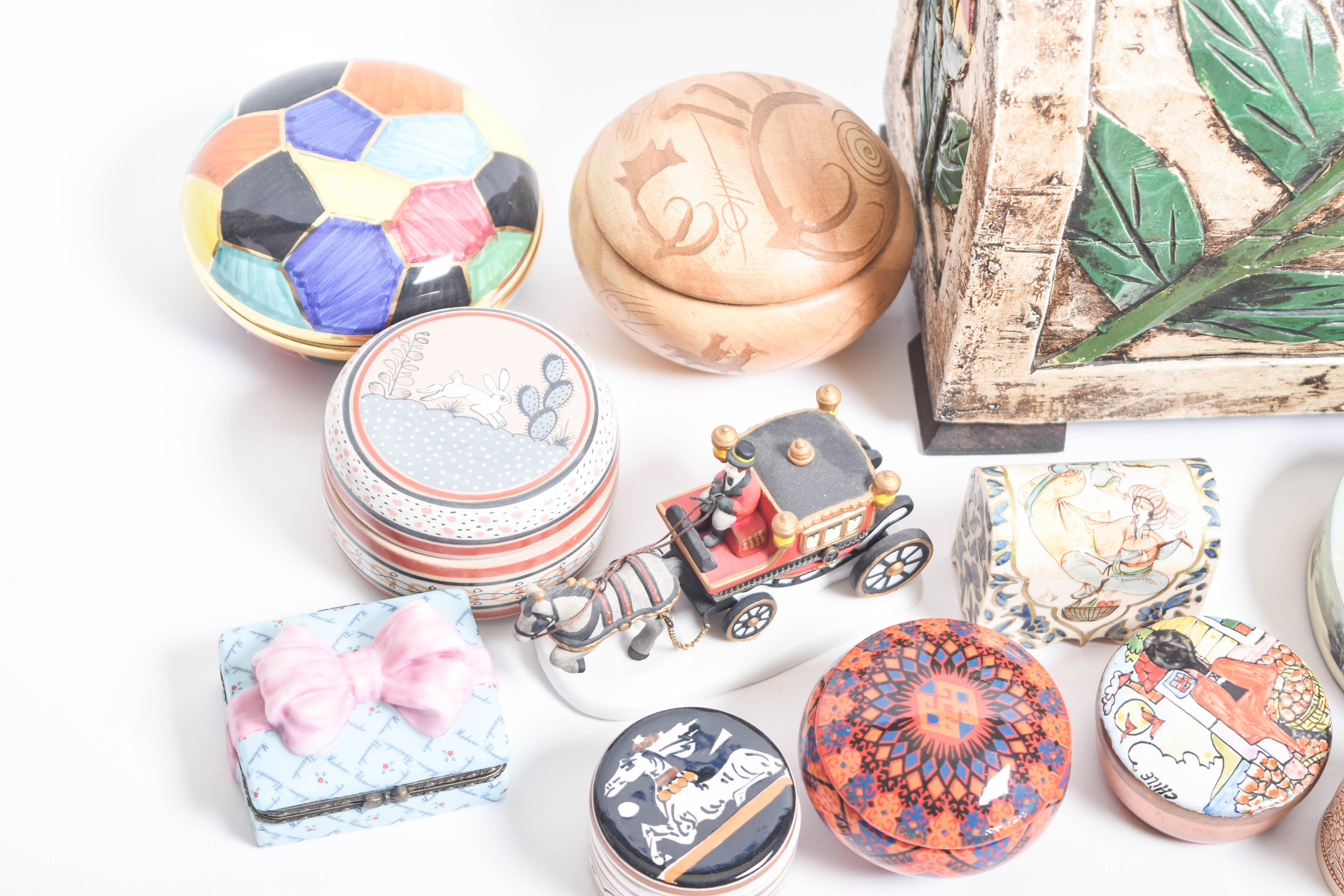 Collection of Vintage Trinket Boxes from Around the World