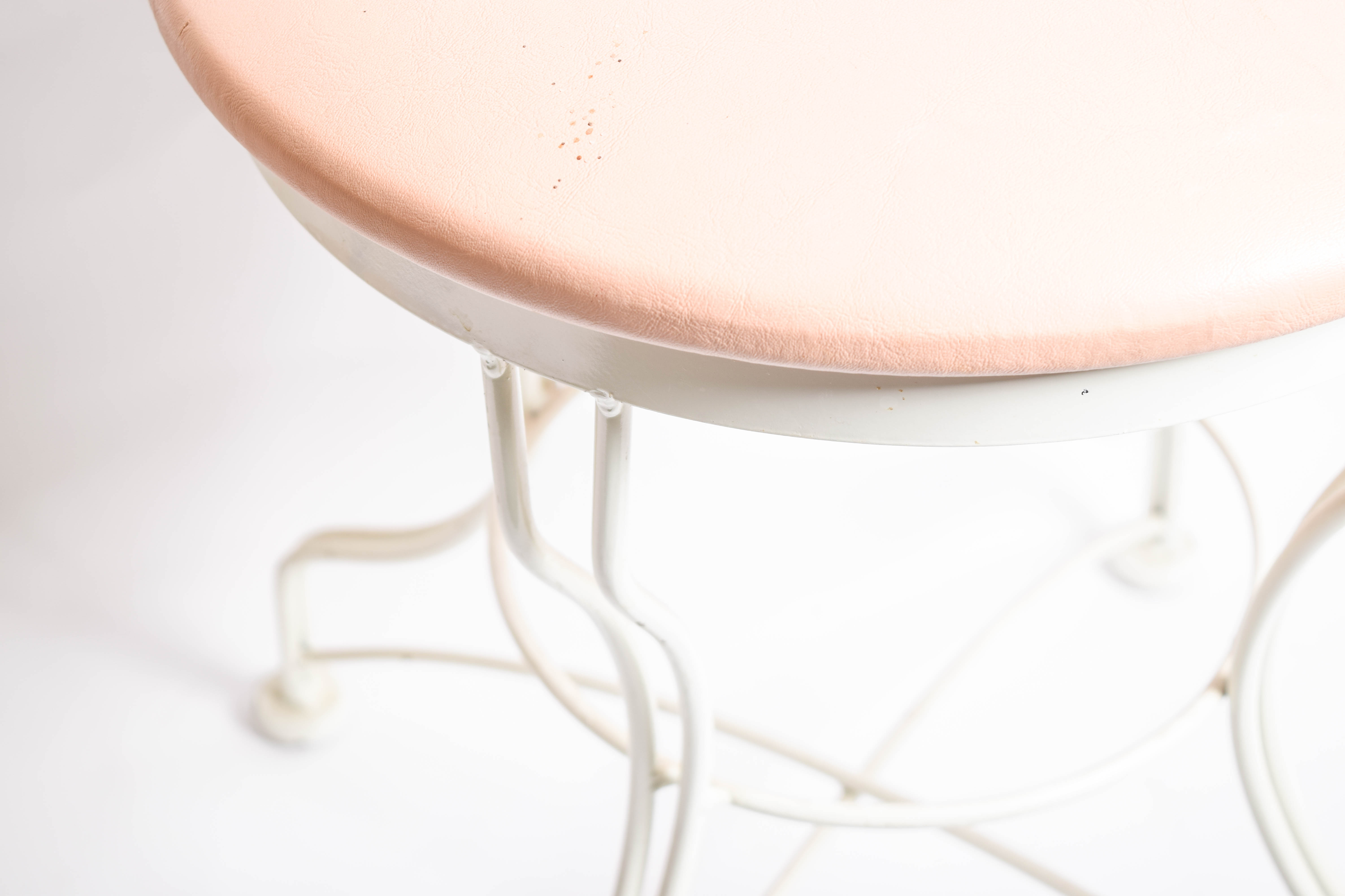 Vintage Metal Vanity Stool