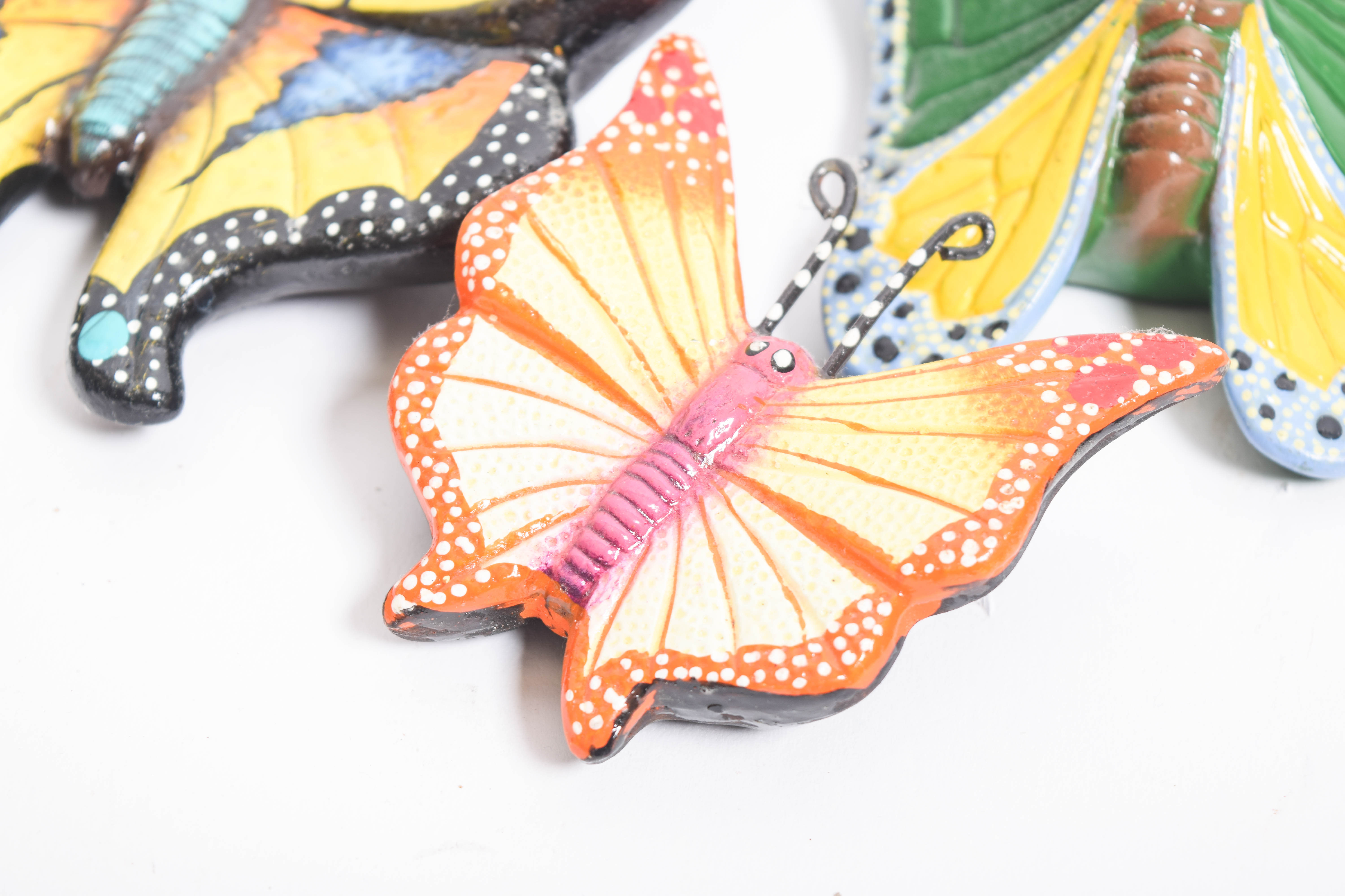 Collection of Vintage Tonala, Mexico Folk Art Butterflies