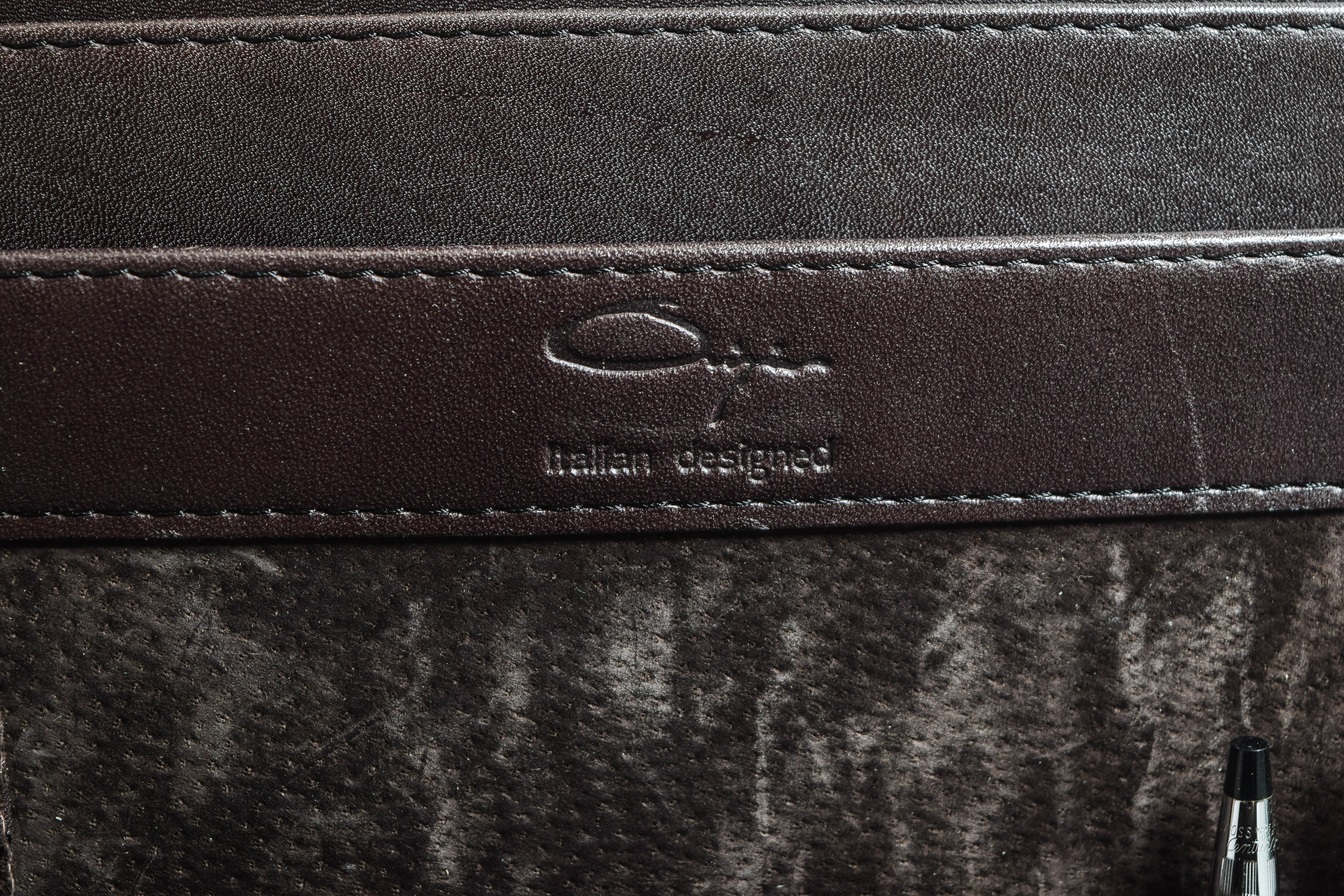 Pair of Vintage Leather Expandable Attache Cases