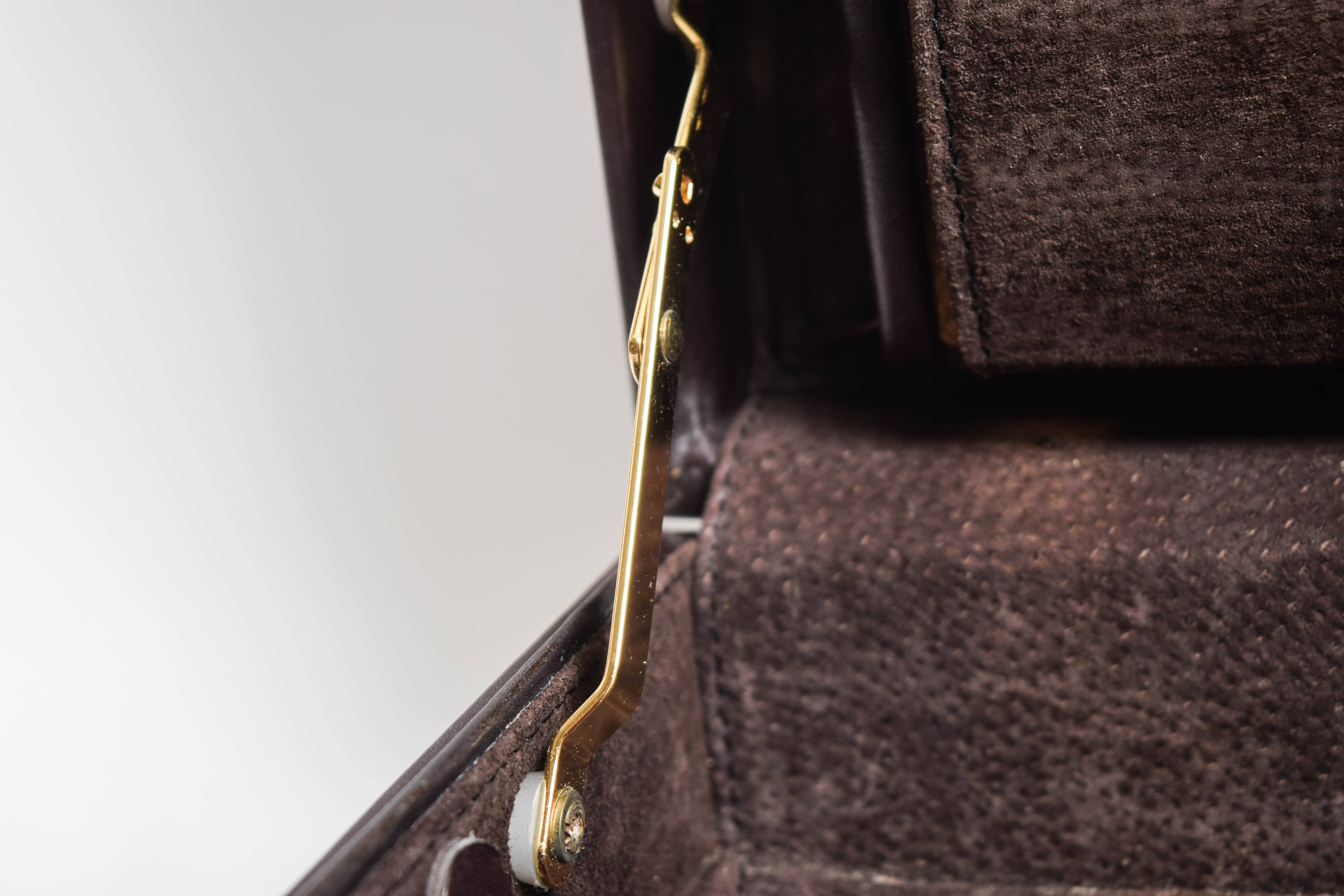 Pair of Vintage Leather Expandable Attache Cases