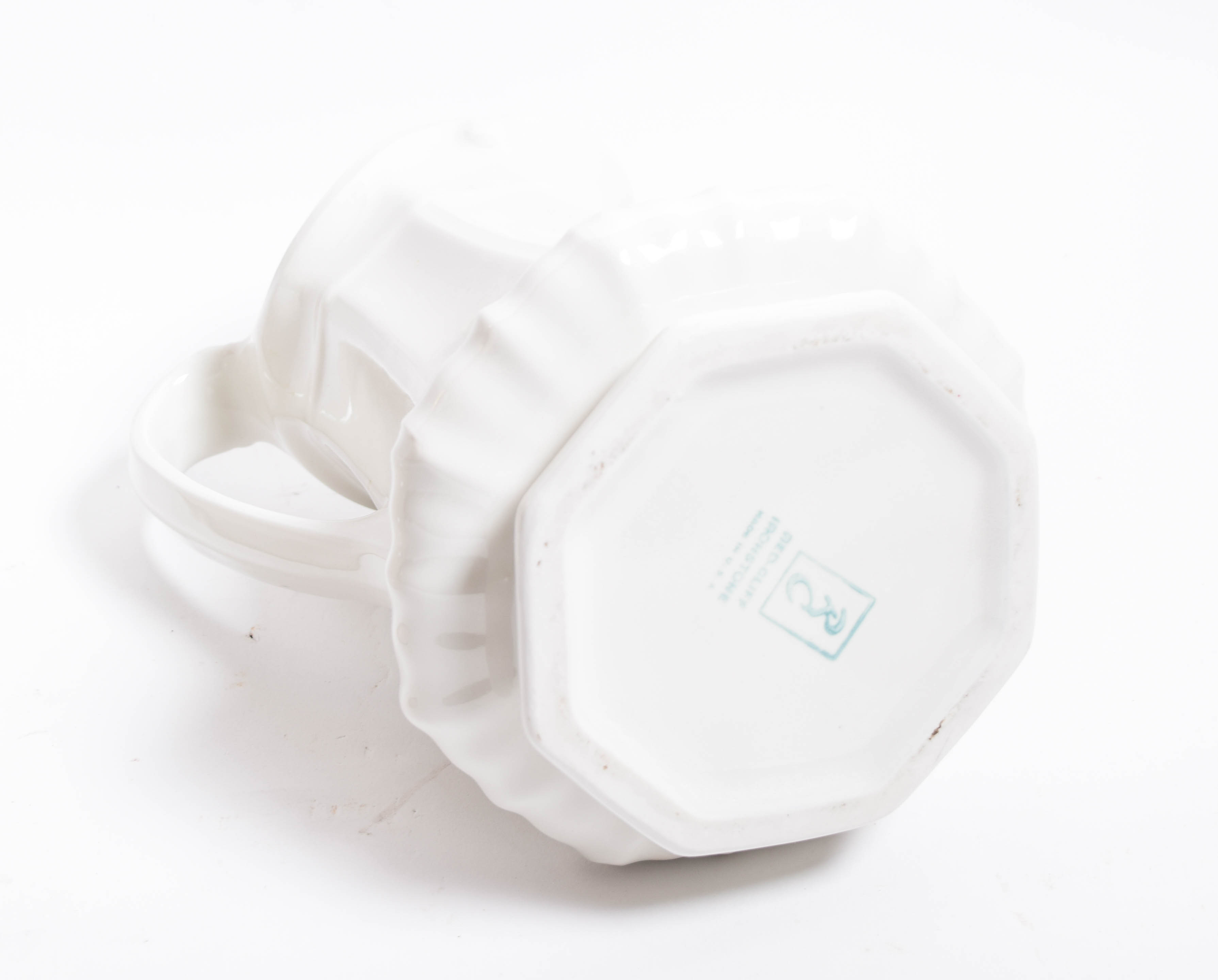 Red-Cliff Ironstone Porcelain Pitcher and Basin