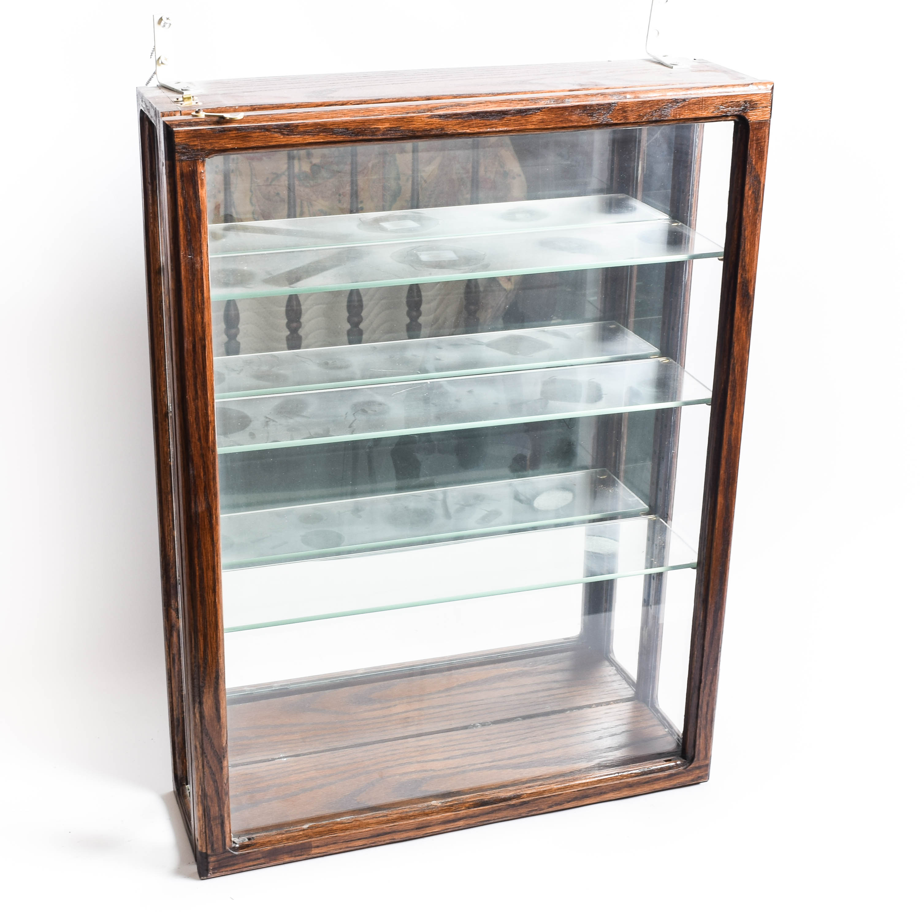 Wooden Wall Mount Curio Cabinet