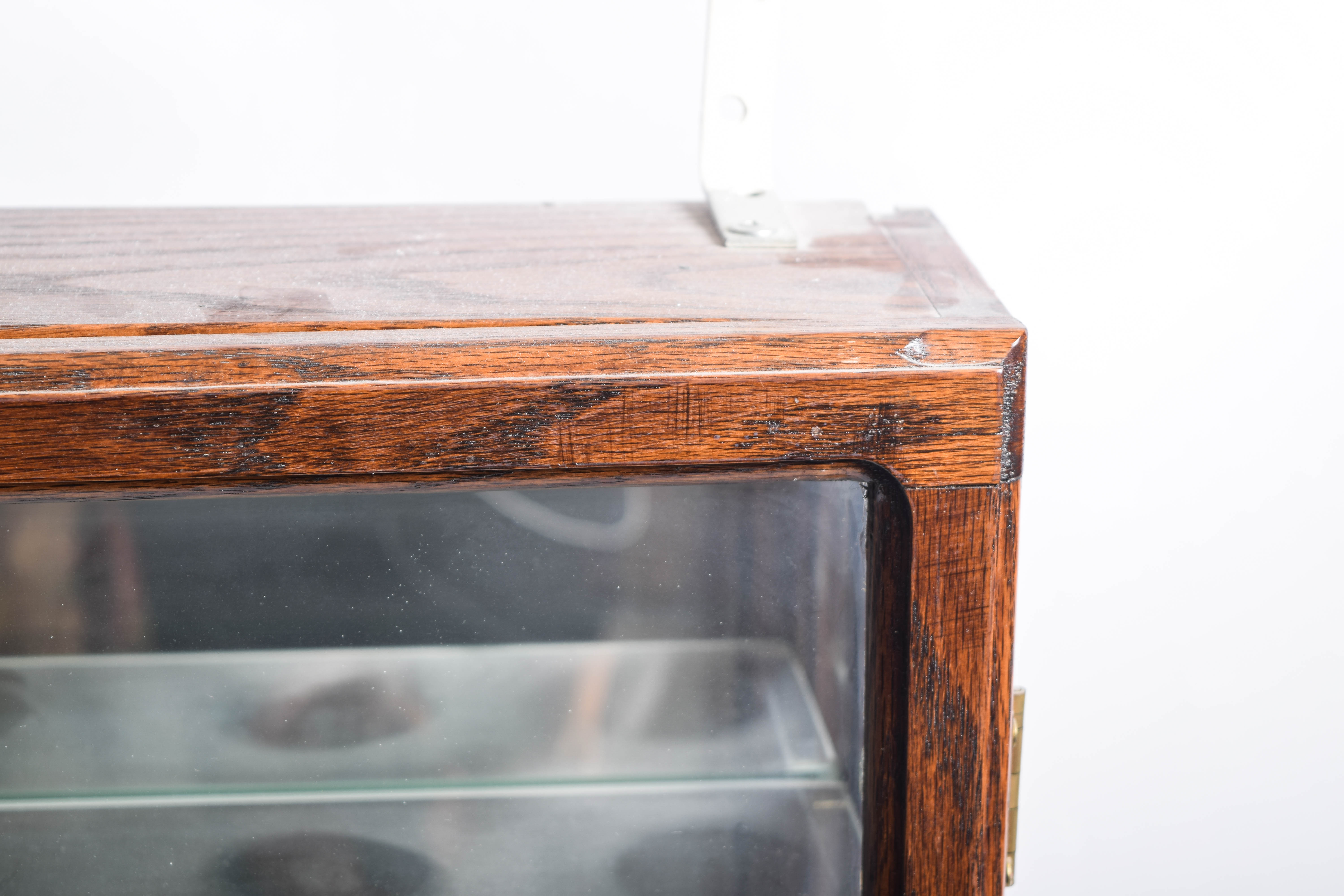 Wooden Wall Mount Curio Cabinet